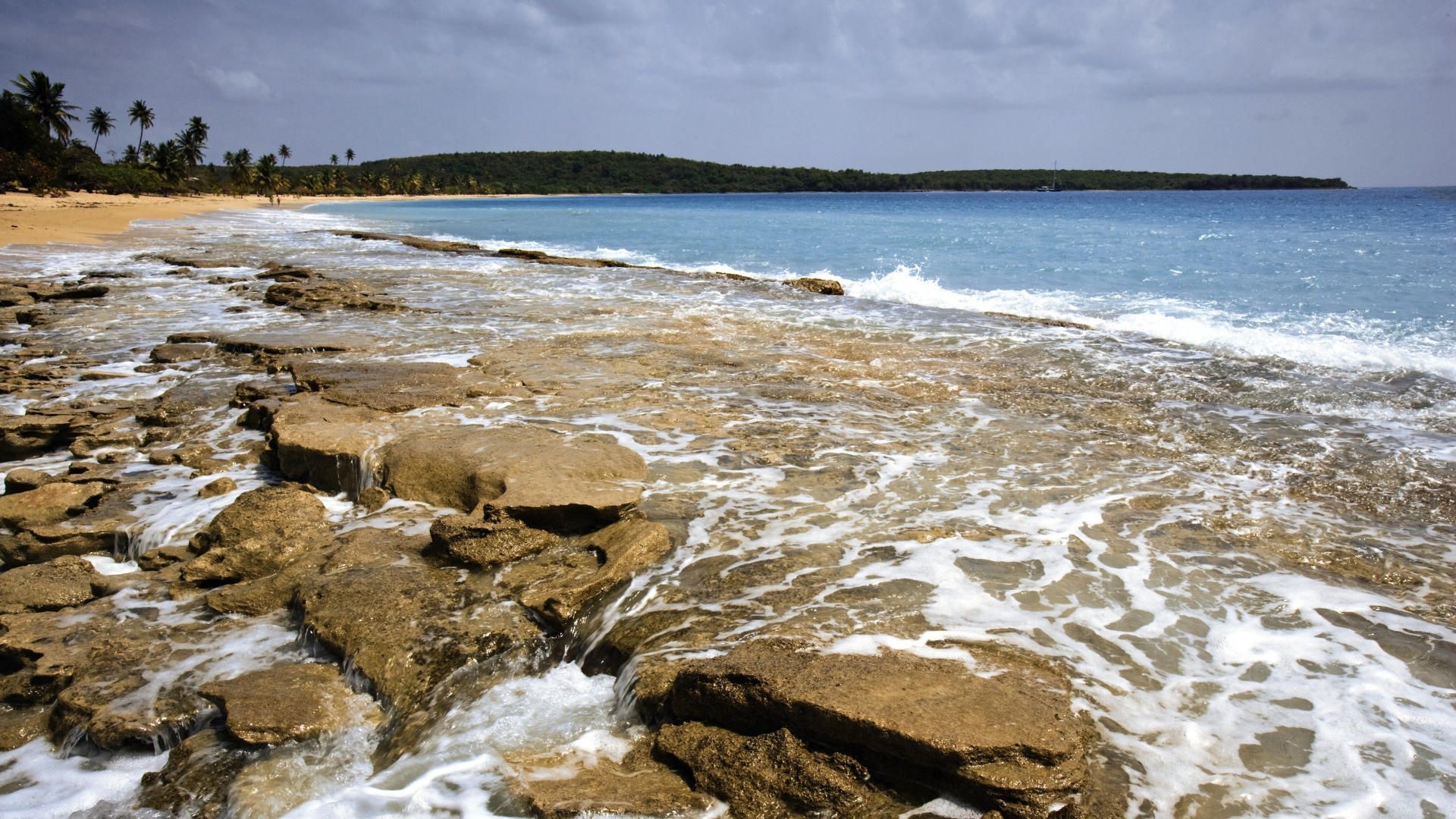 Puerto Rico, Beach desktop backgrounds, Summer, 1920x1080 Full HD Desktop