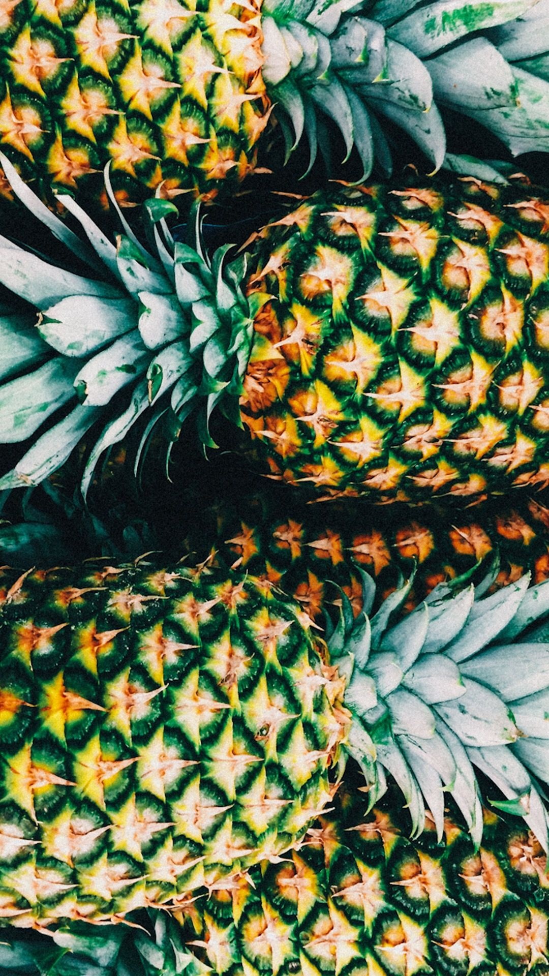 Phone wallpapers, Pineapple pattern, Vibrant, Fruit, 1080x1920 Full HD Phone