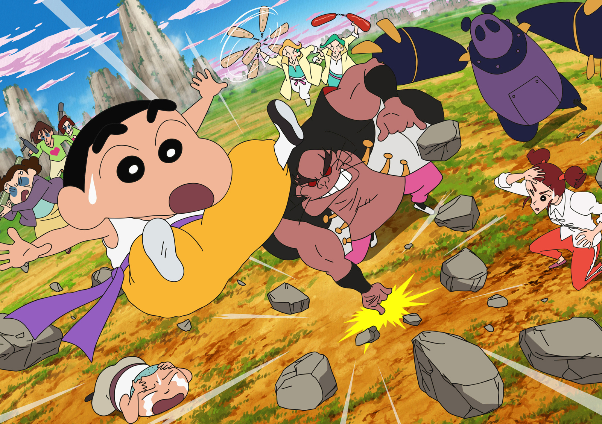 Shinnosuke Nohara, Don Panpan, Masao Sato, Kung Fu Boys Ramen Rebellion, HD Desktop wallpaper