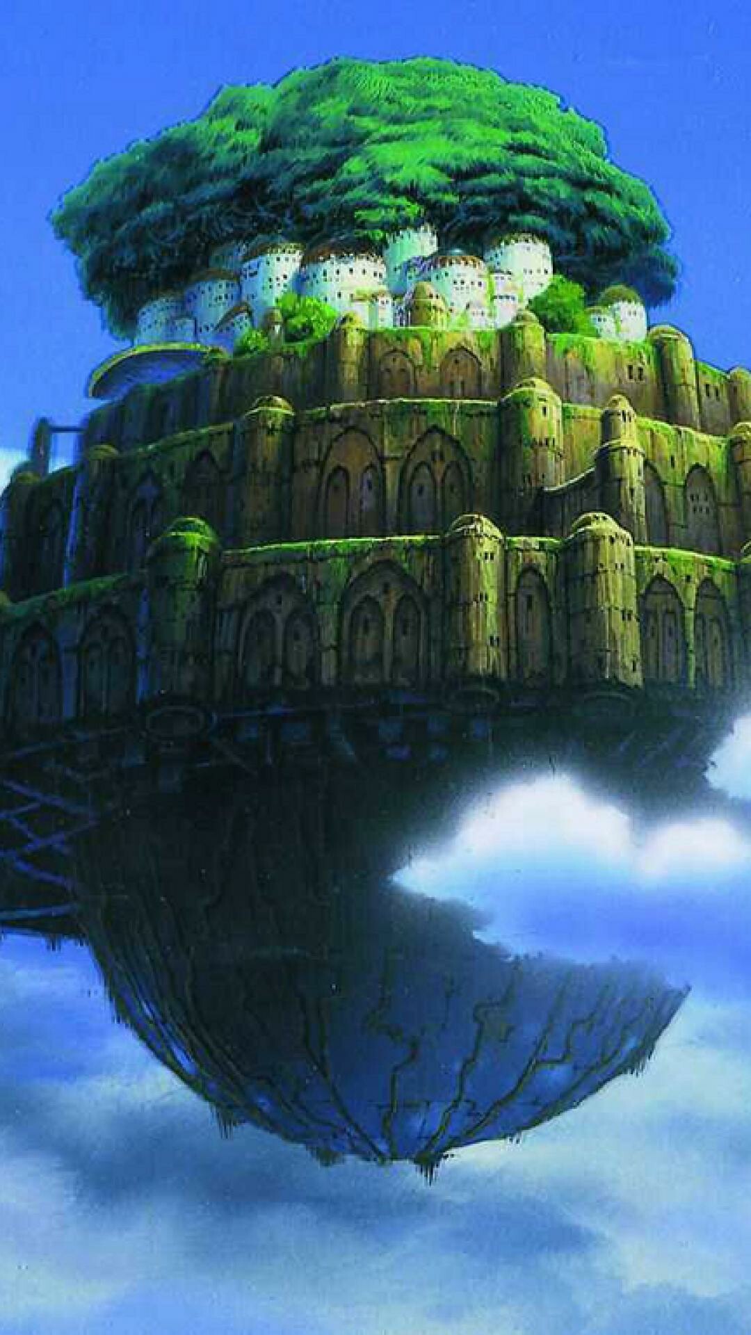 Laputa: Castle in the Sky, Wondrous castle, Skyward journey, Breathtaking sights, 1080x1920 Full HD Phone