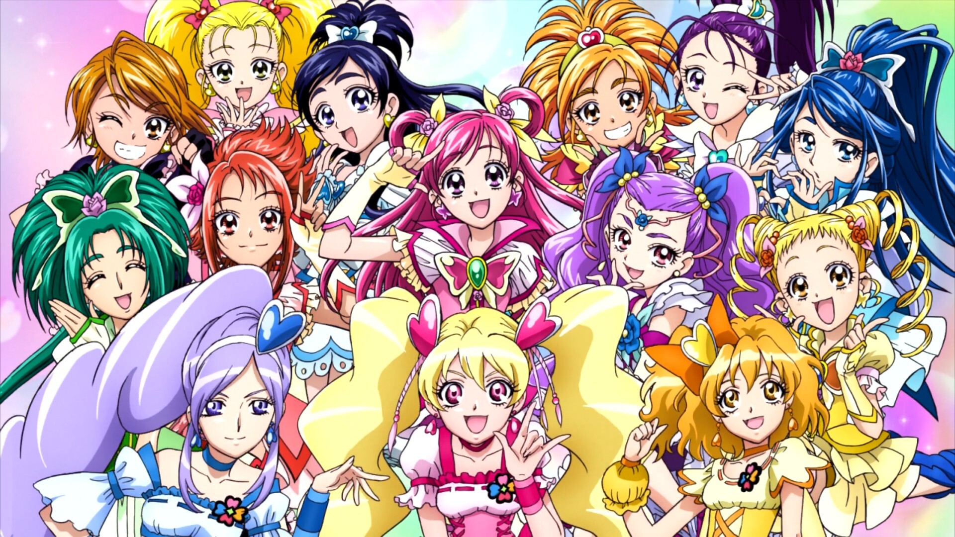 Glitter Force, Pretty Cure, HD wallpapers, Hintergrnde, 1920x1080 Full HD Desktop