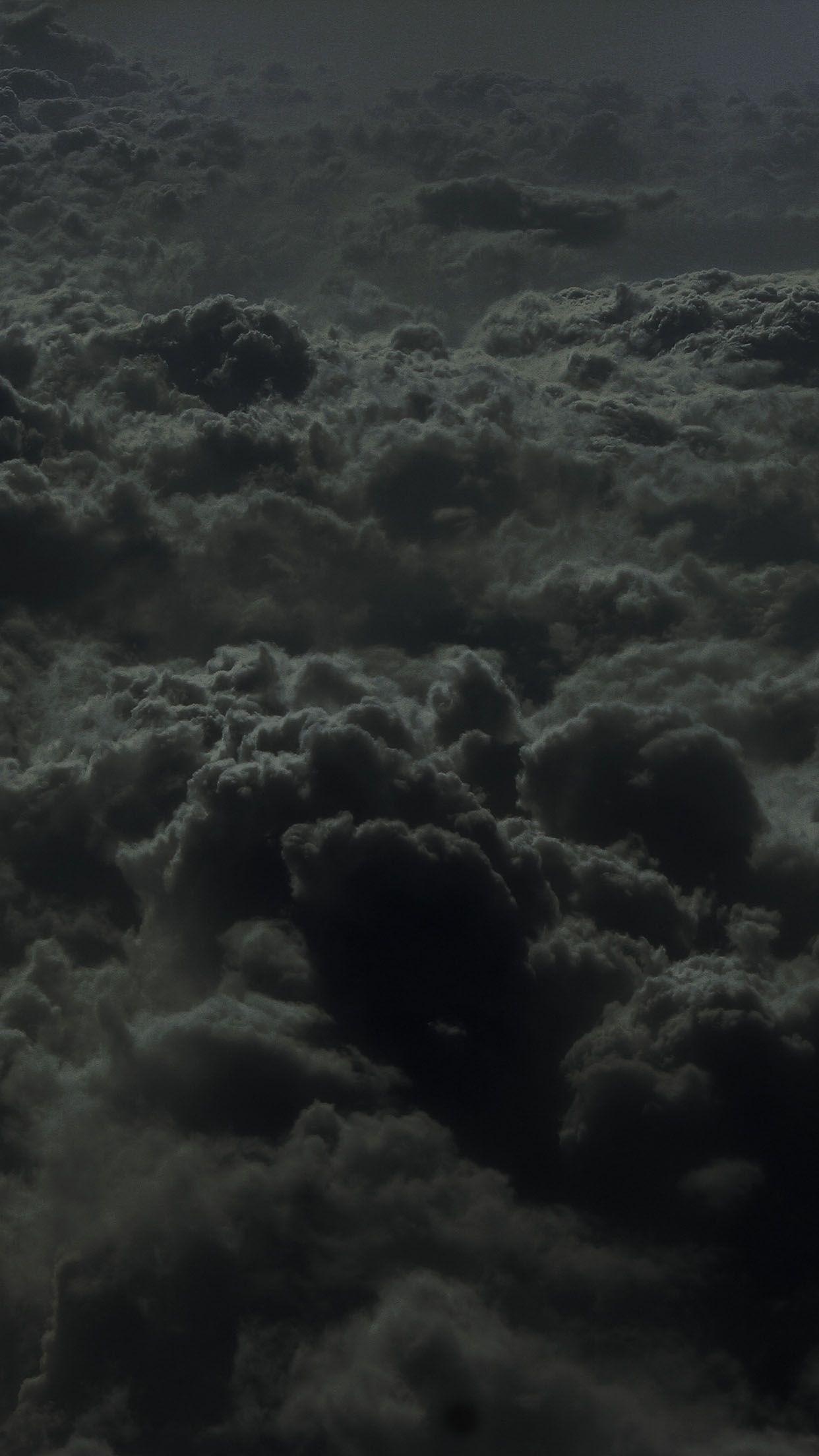 Gray Cloudy Sky, Dark clouds set, Dramatic cloud formations, Mysterious and brooding sky, 1250x2210 HD Phone