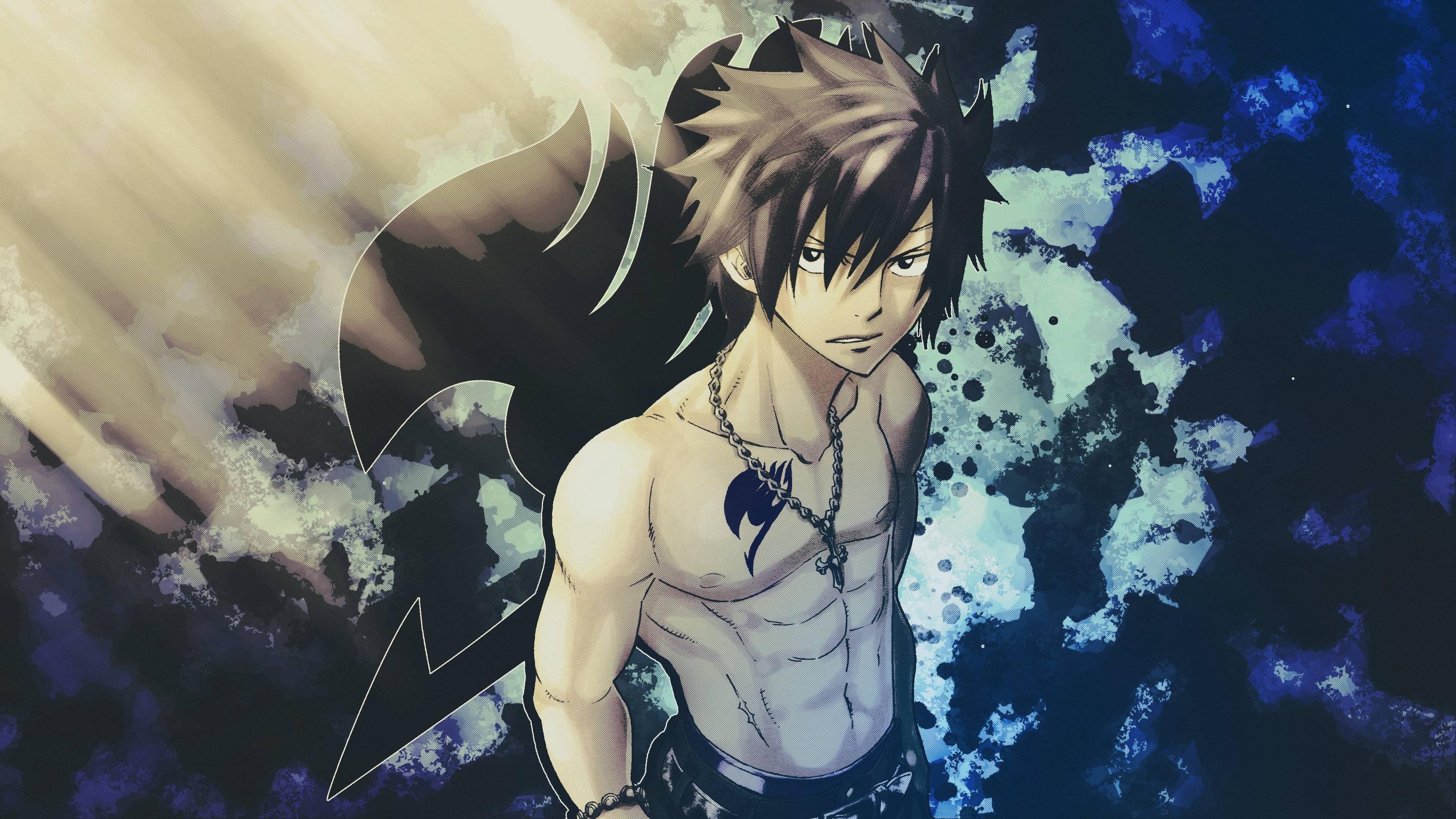 Gray Fullbuster, Anime character, Ice magic, Powerful warrior, 3080x1730 HD Desktop