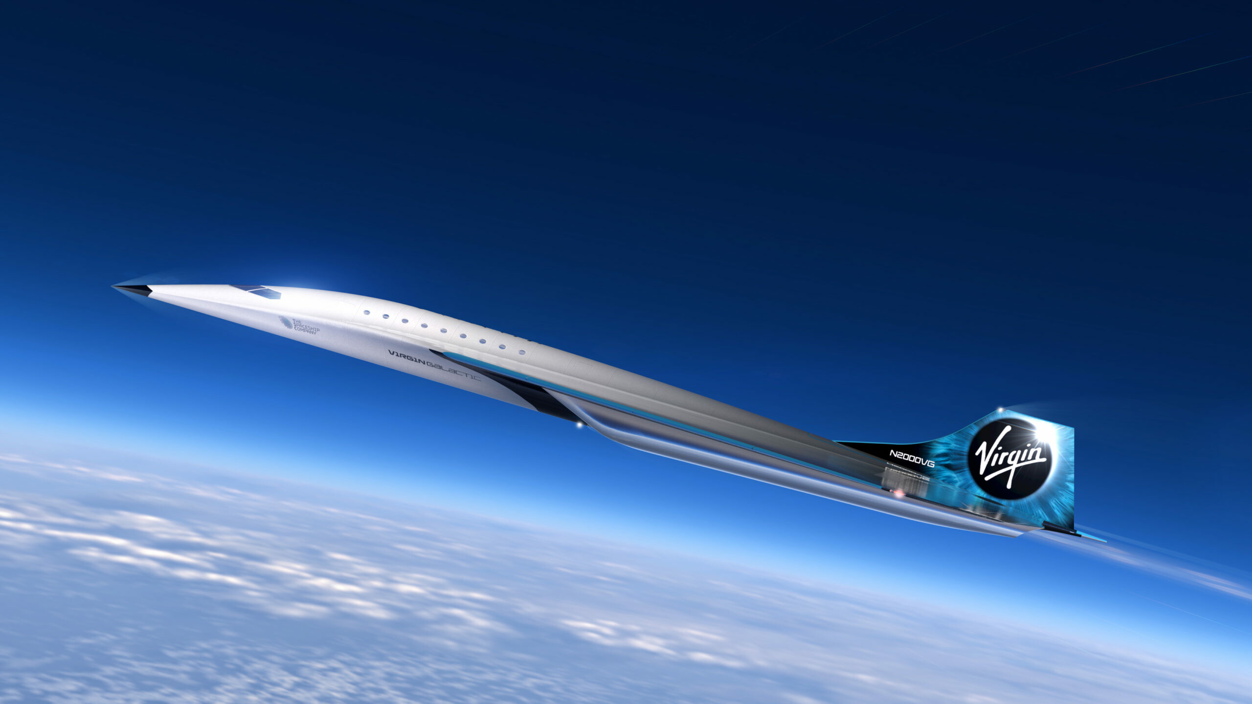 Virgin Galactic, Futuristic transportation, Supersonic milestones, PaxEx news, 2560x1440 HD Desktop