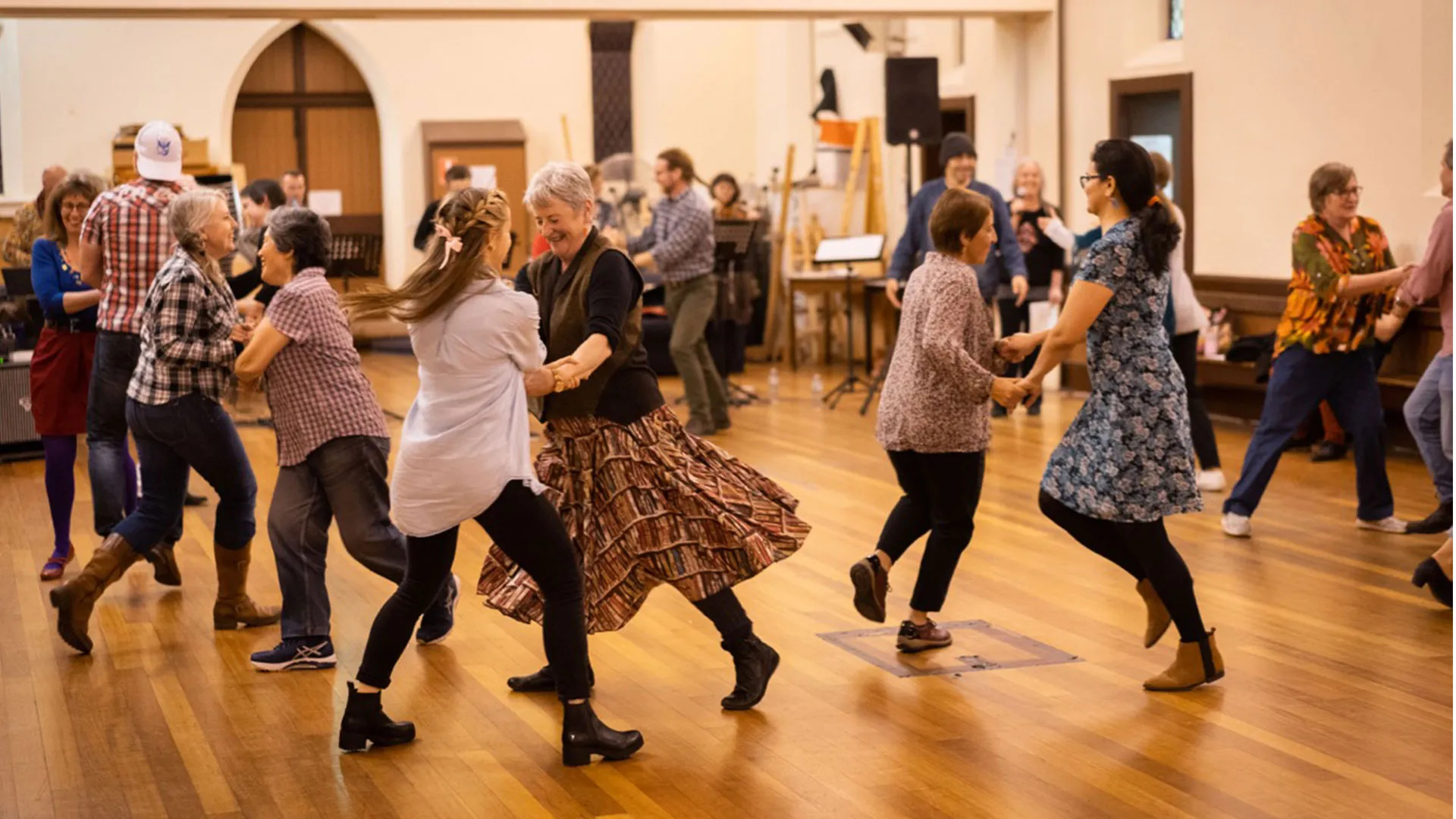 Twist Dance, Bush dance, Brunswick Uniting Church, Community event, 1920x1080 Full HD Desktop
