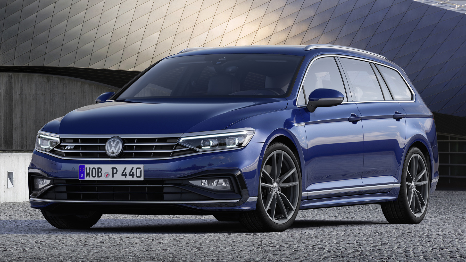 Volkswagen Passat, 2019 model, Sleek design, Premium sedan, 1920x1080 Full HD Desktop