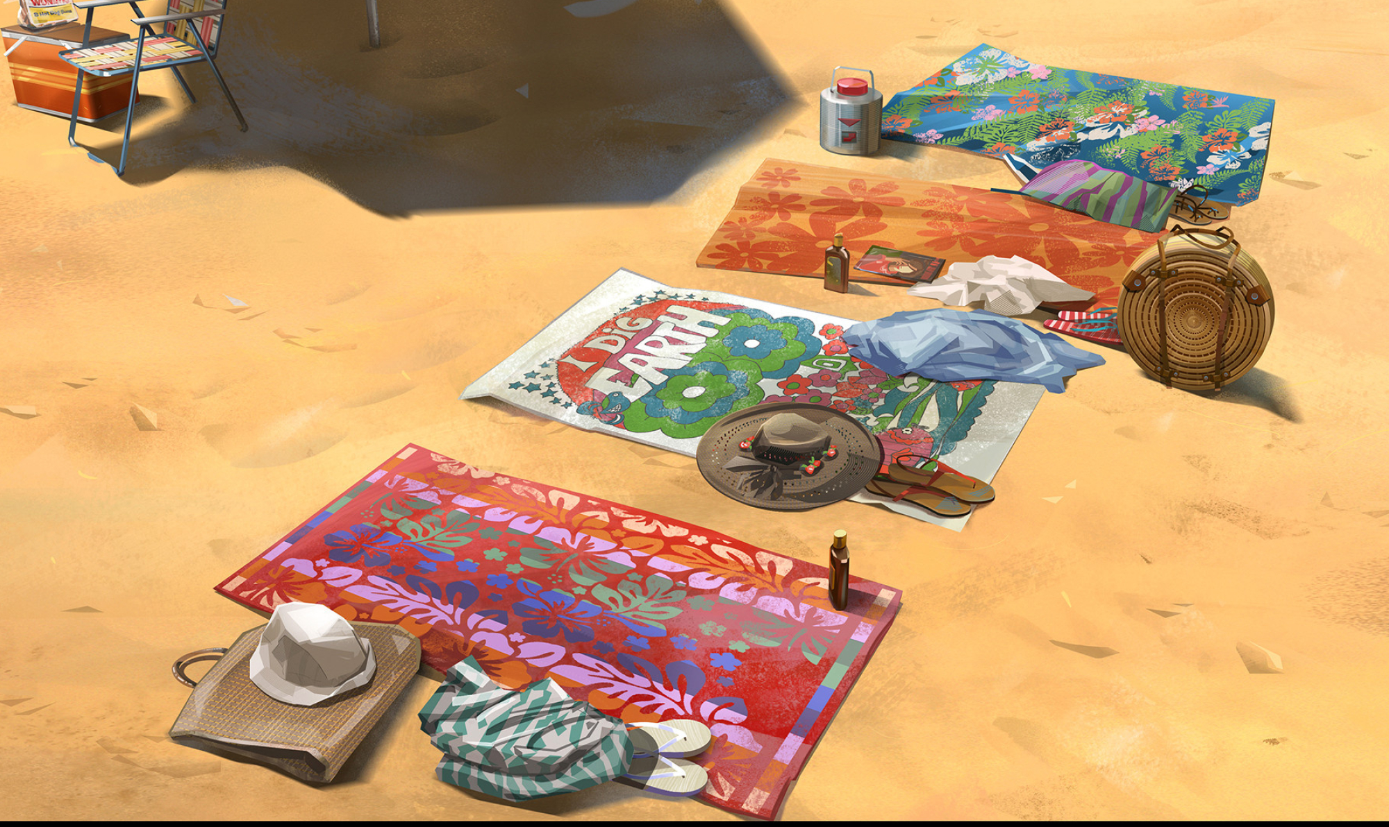 Apollo 10, Space age childhood, Artstation, Galveston Beach, 2000x1200 HD Desktop