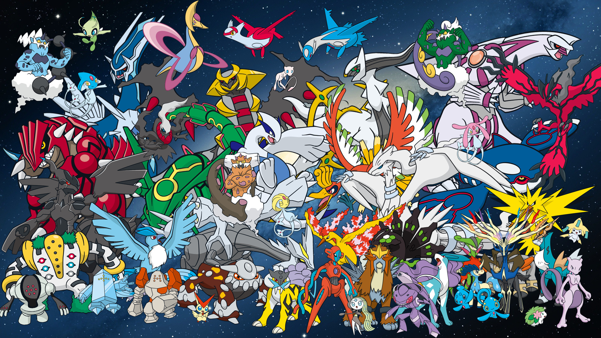 Legendary Pokmon, Mythical creatures, Powerful guardians, Legendary aura, 1920x1080 Full HD Desktop