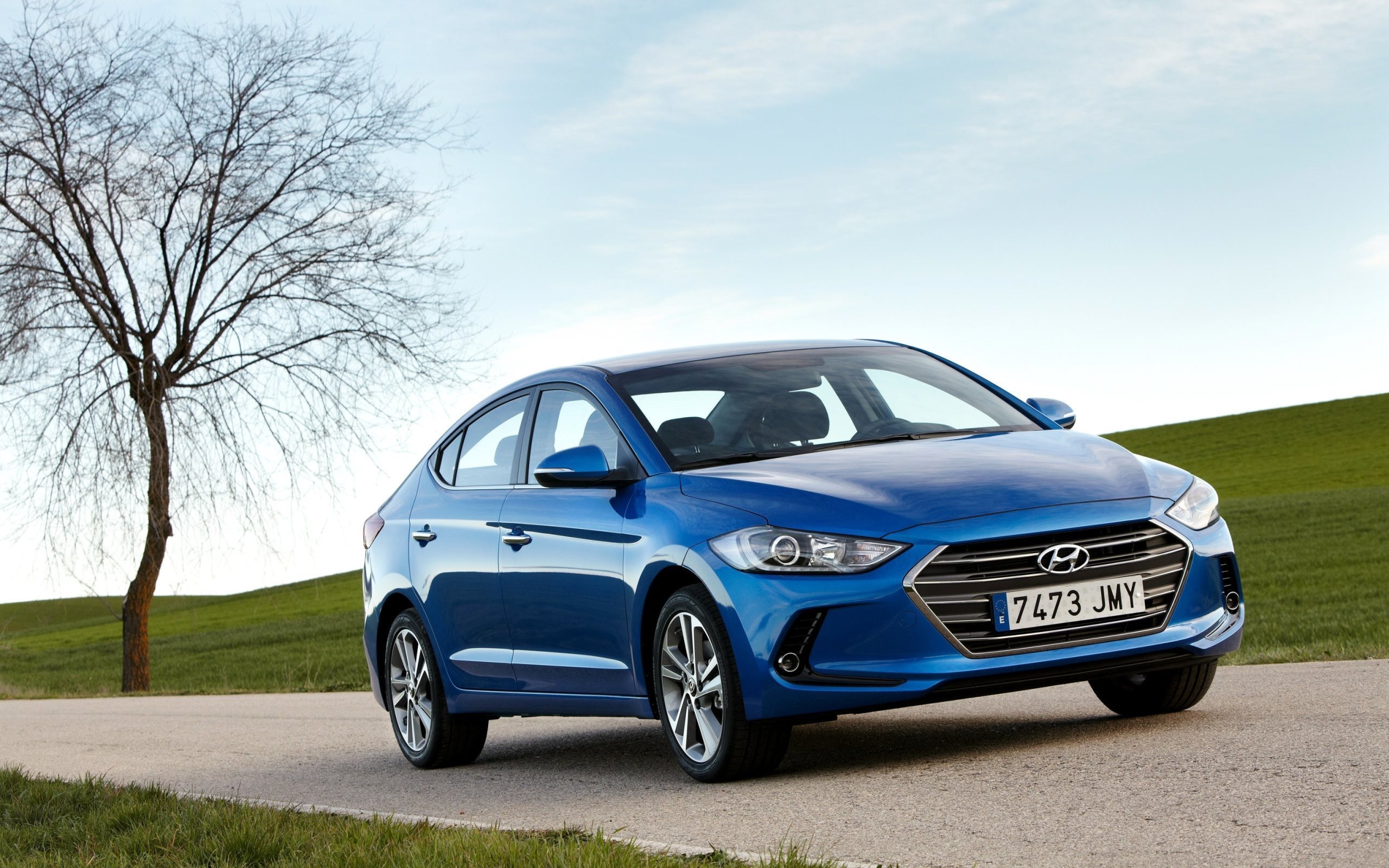 Hyundai Elantra, Blue Elantra, High-quality pictures, 2016, 2560x1600 HD Desktop