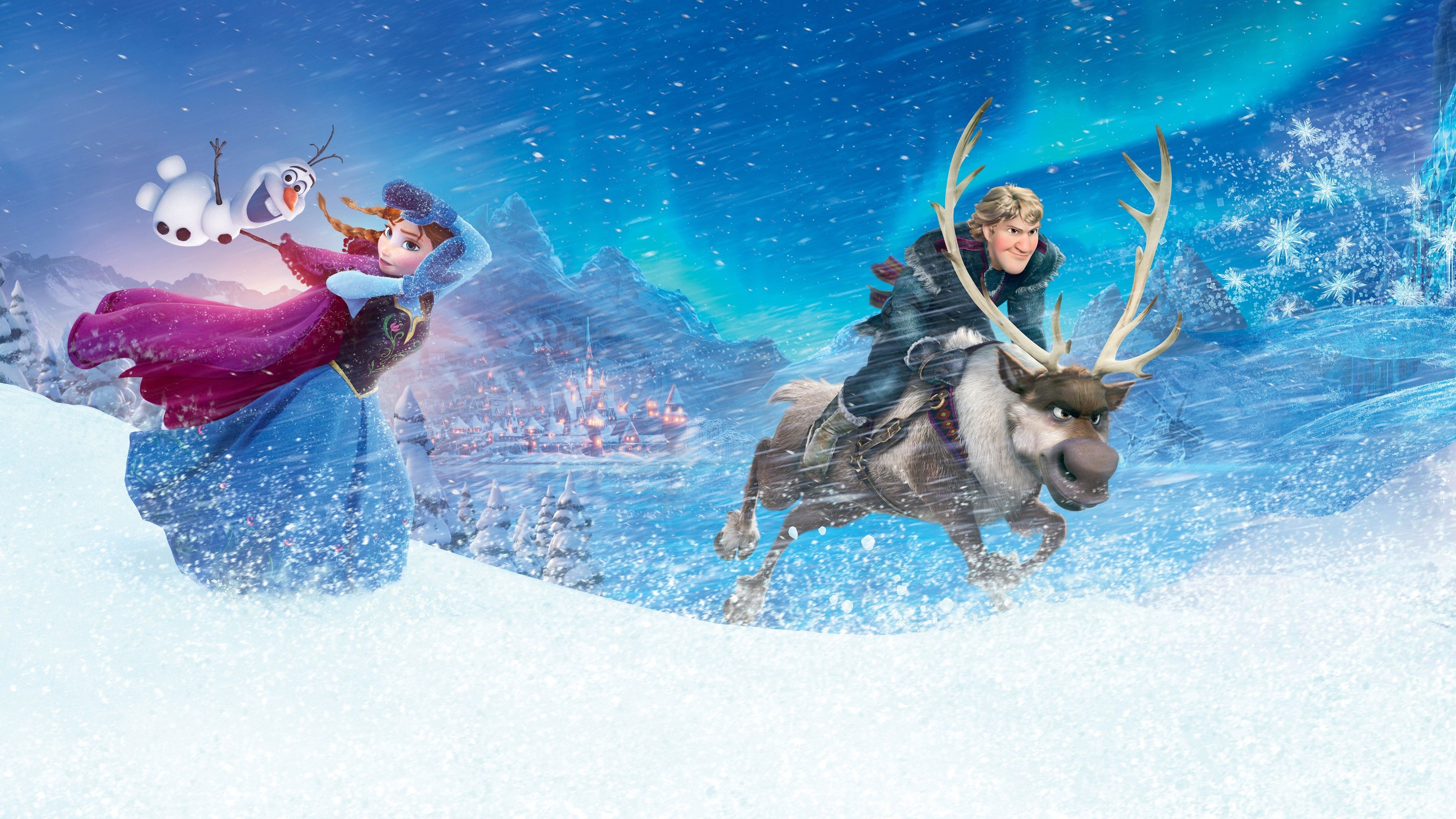 Sven, Kristoff wallpapers, 3840x2160 4K Desktop