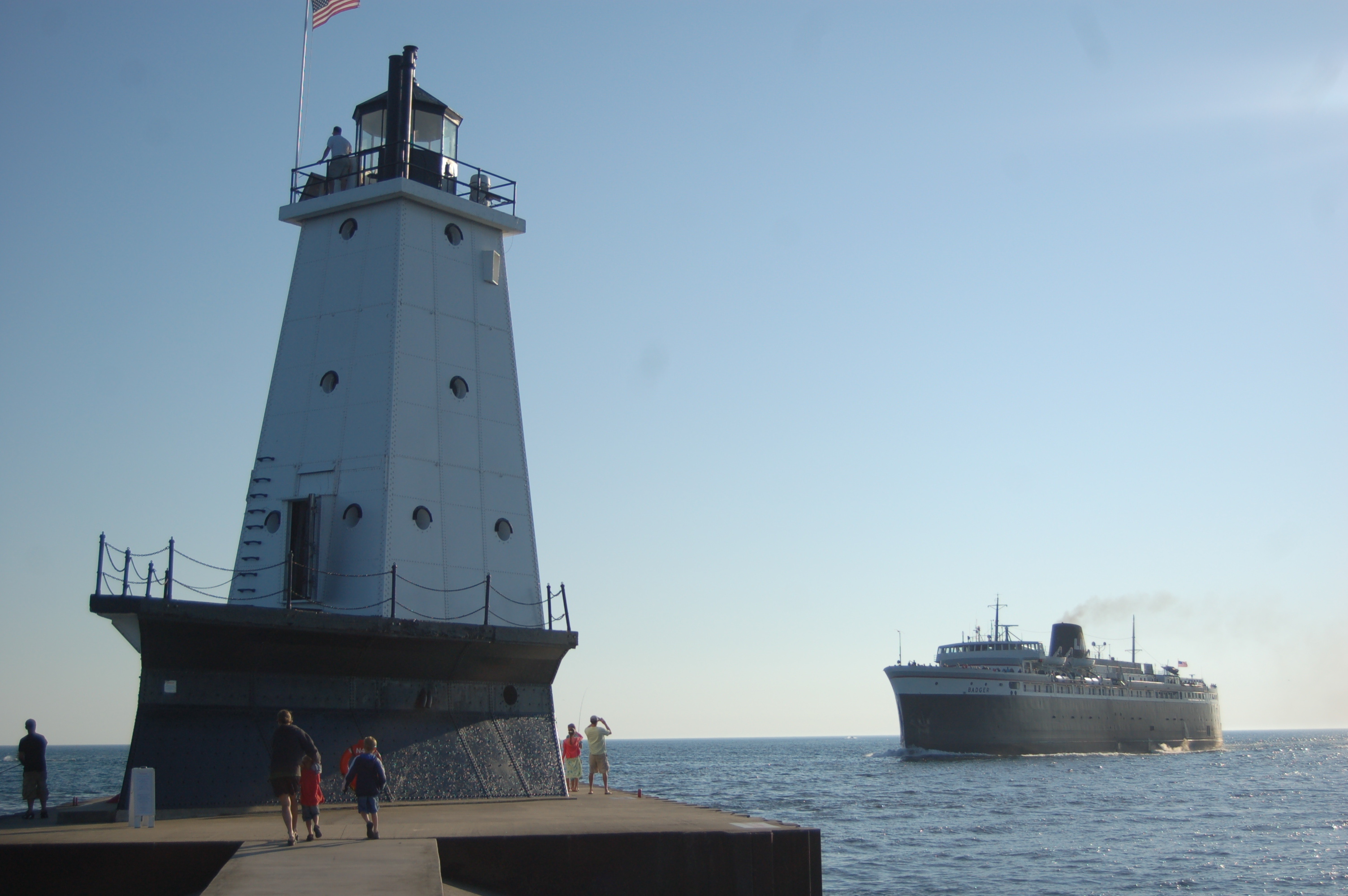 Lake Michigan, Travels, Ludington North Breakwater, Mitten travel, 3010x2000 HD Desktop