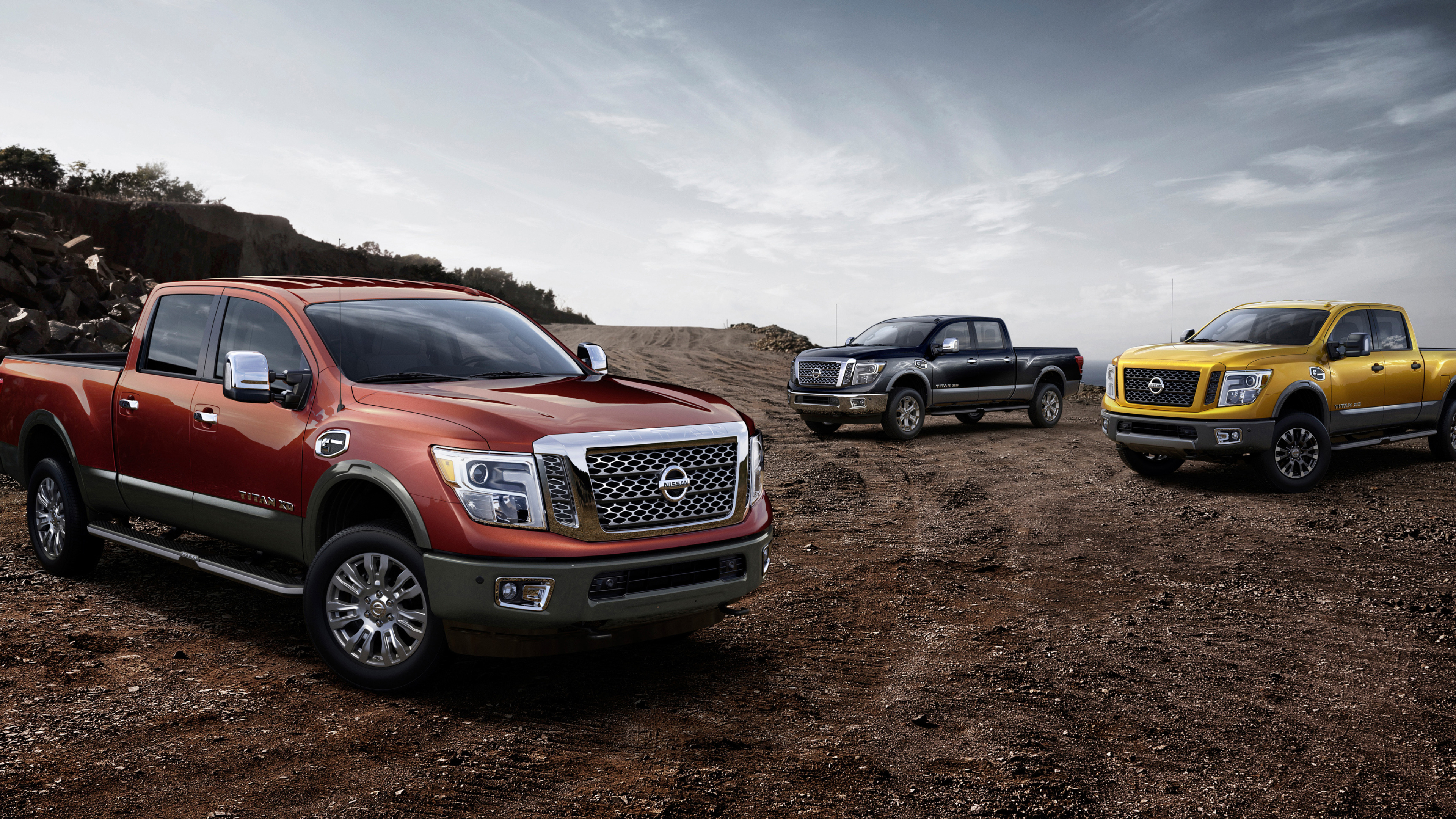 Nissan Titan, Cars desktop wallpapers, Crew cab, XD Platinum Reserve, 3840x2160 4K Desktop