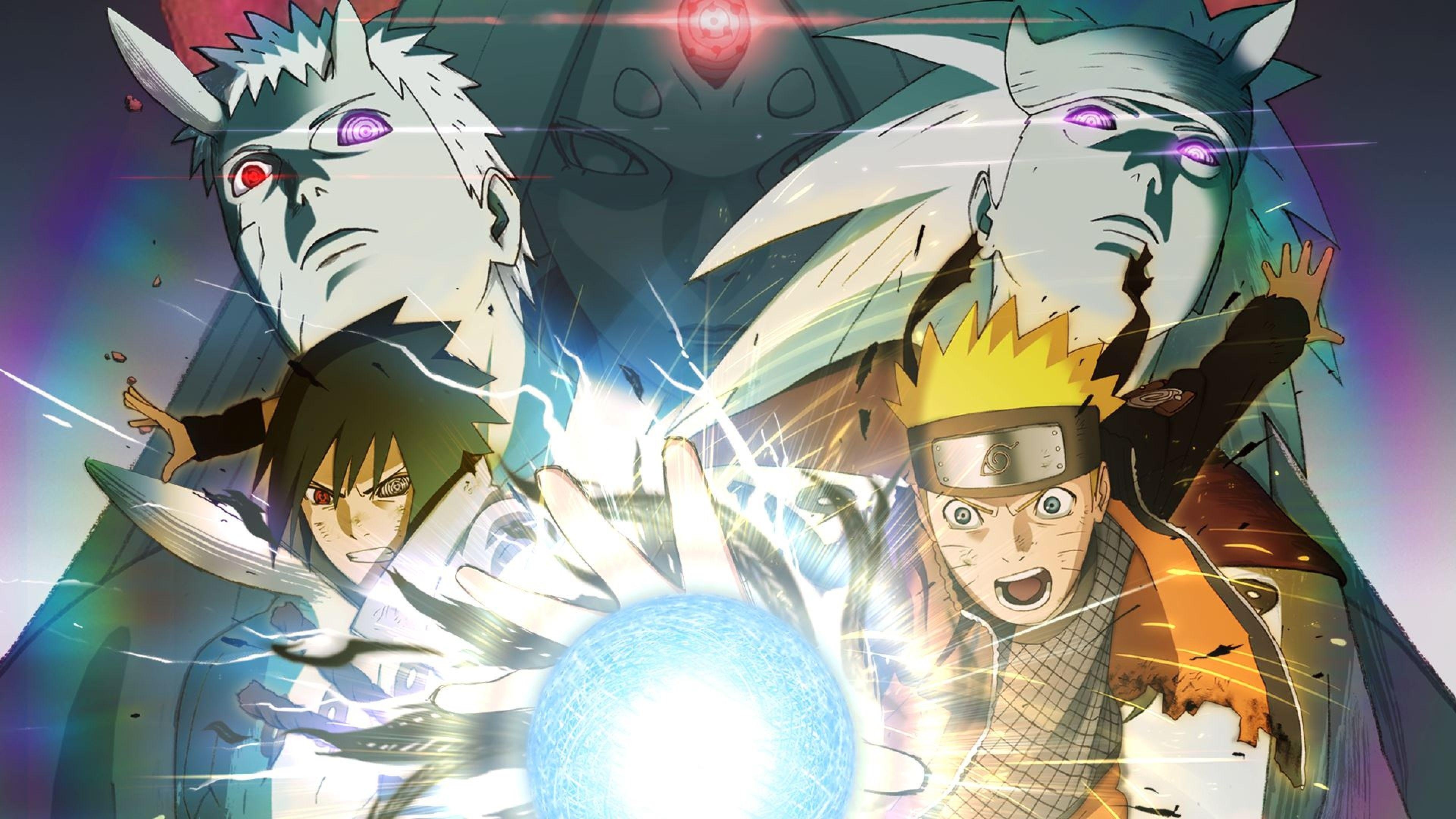 Naruto Uzumaki, Sasuke Uchiha, Madara Uchiha, Obito Uchiha, Kaguya Otsutsuki, 4K Desktop wallpaper