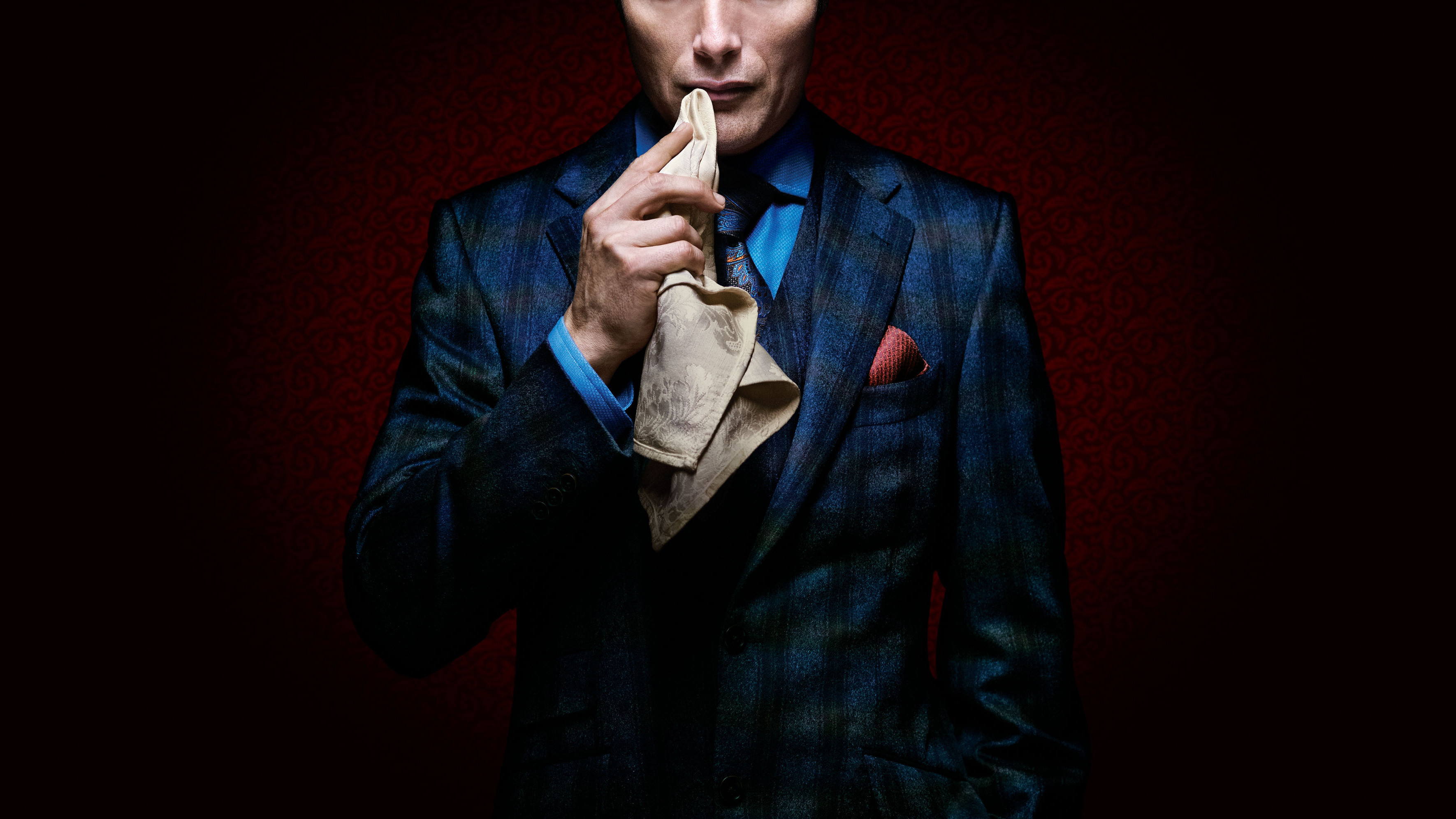 Hannibal, Mads Mikkelsen, TV show, Dark, 3540x2000 HD Desktop