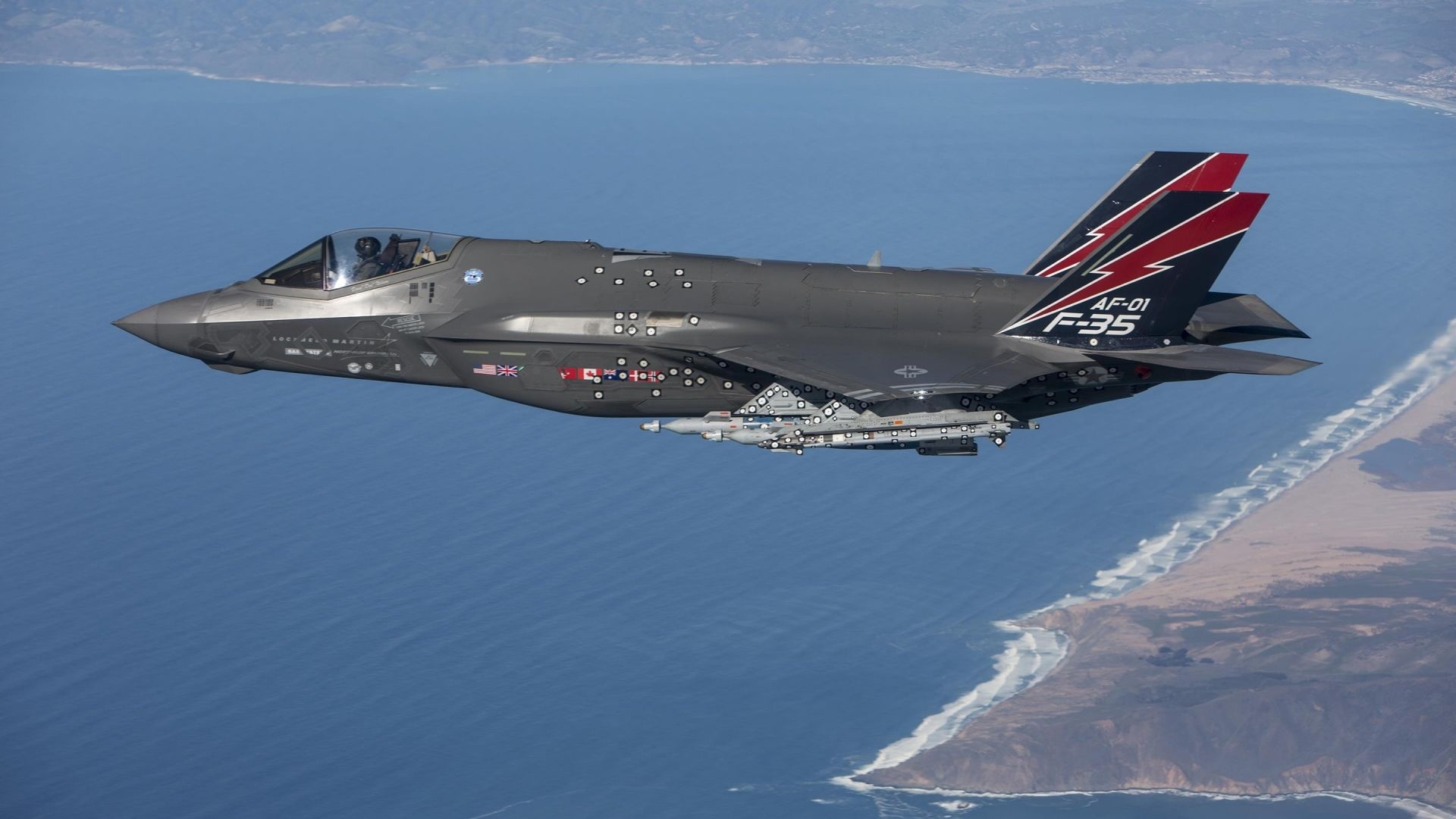 Lockheed Airplane, F-35 Lightning II, 1920x1080 Full HD Desktop