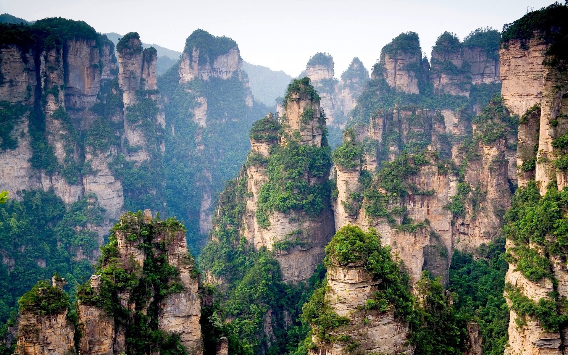 Zhangjiajie National Forest Park, Chinese mountain cliff, Nature and landscape, Wallpaper, 1920x1200 HD Desktop