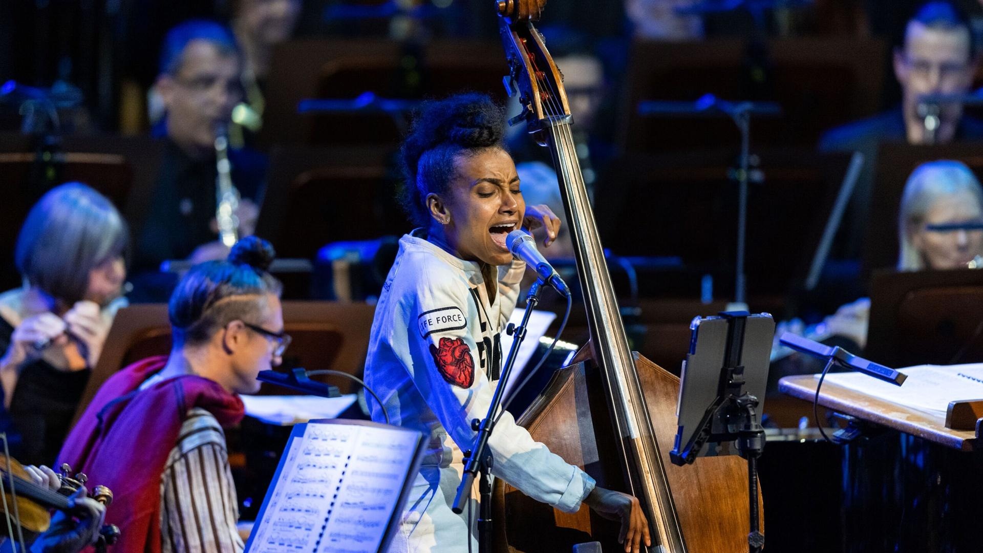 Esperanza Spalding, San Francisco Symphony, Performance, Season 49, 1920x1080 Full HD Desktop