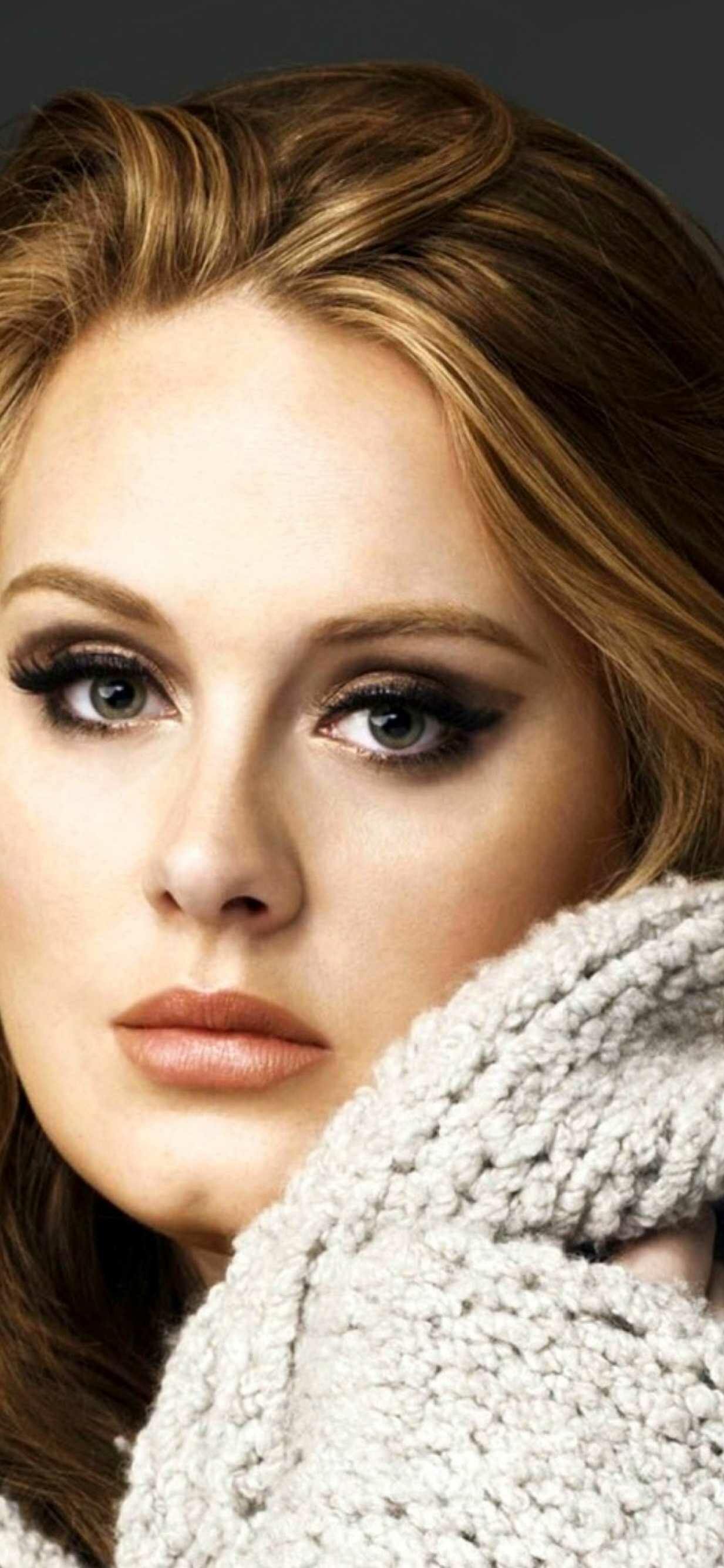 Adele in 4k, Stunning wallpaper, Sunlit background, Vibrant colors, 1240x2670 HD Phone