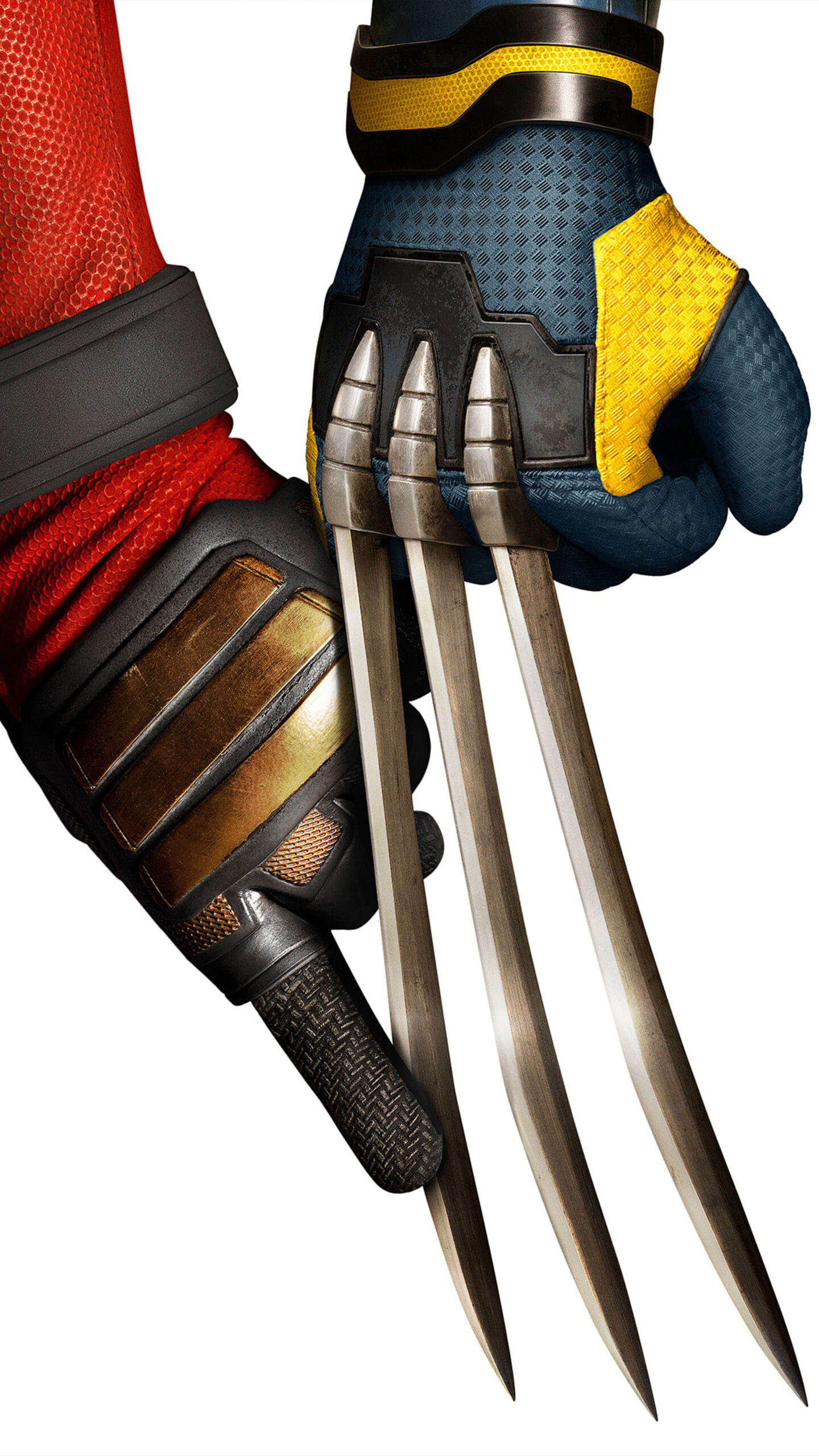 Hands, Deadpool & Wolverine Wallpaper, 1440x2560 HD Phone