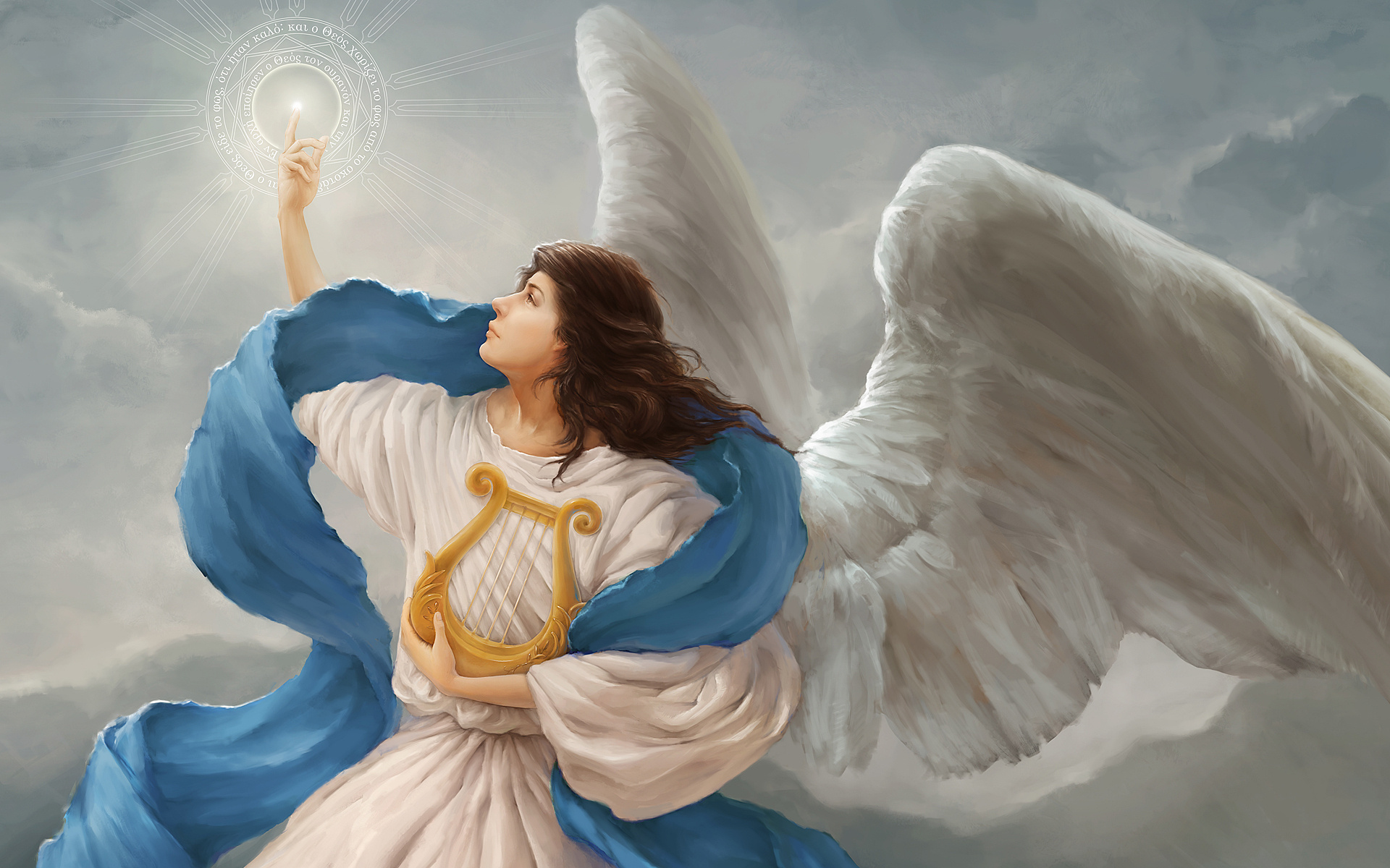 Lyre music, Harp, Wallpaper, Background, 1920x1200 HD Desktop