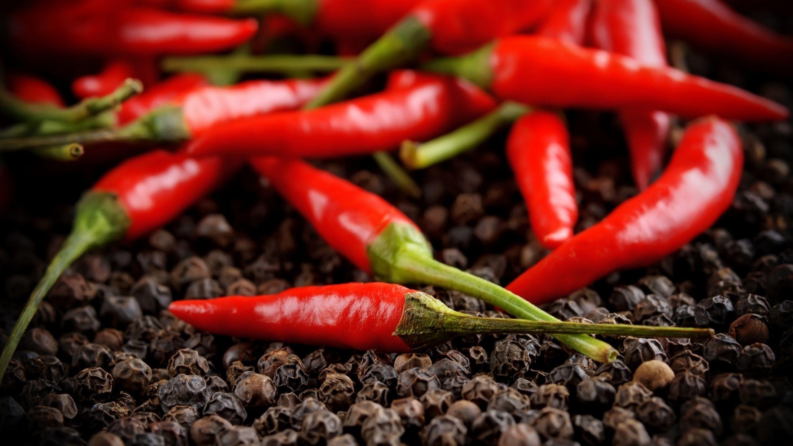 Capsaicin explosion, Chili wallpapers, Spicy temptation, Zesty ingredient, 2560x1440 HD Desktop