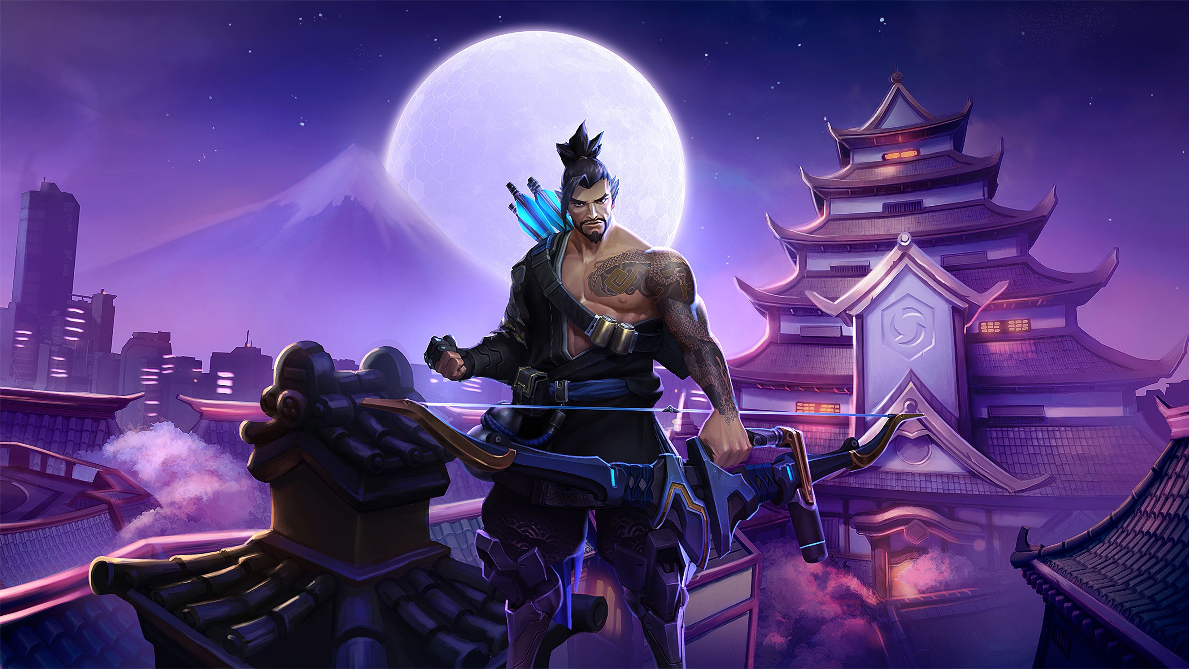 Overwatch Hanzo wallpapers, Top backgrounds, 3840x2160 4K Desktop