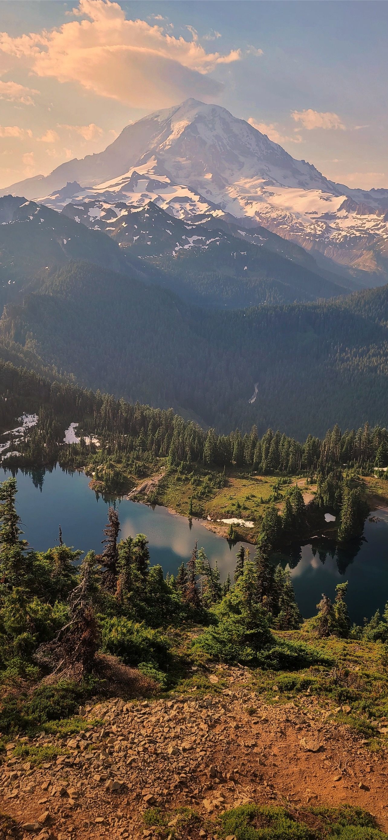 Mount Rainier National Park, iPhone wallpapers, Travels, Free download, 1290x2780 HD Phone