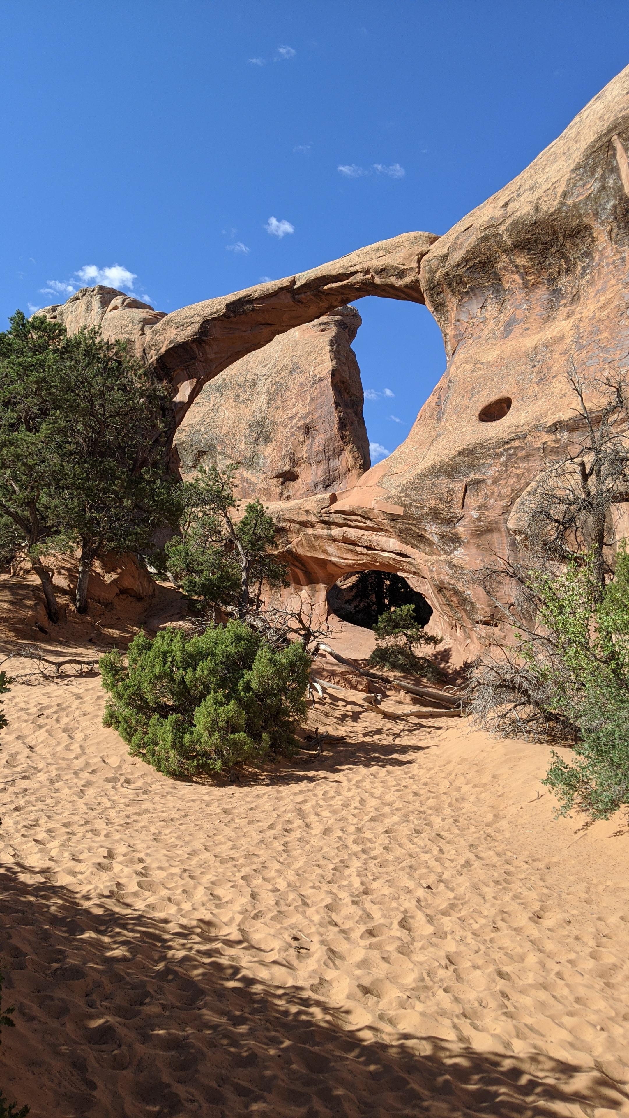 Double O Arch, Arches National Park Wallpaper, 2160x3840 4K Phone