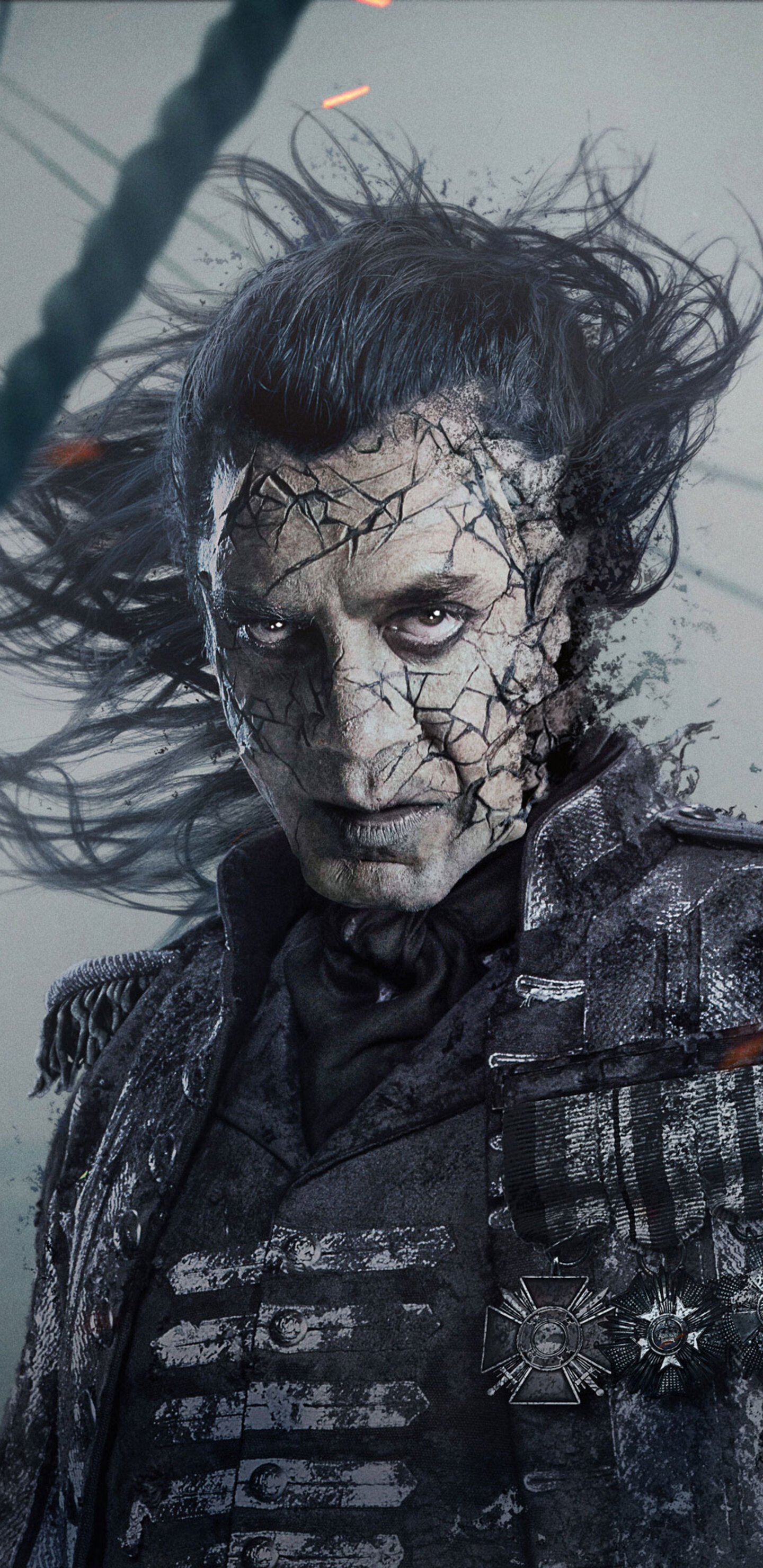 Captain Salazar, Pirate's revenge, Samsung Galaxy wallpapers, Movie characters, 1440x2960 HD Phone