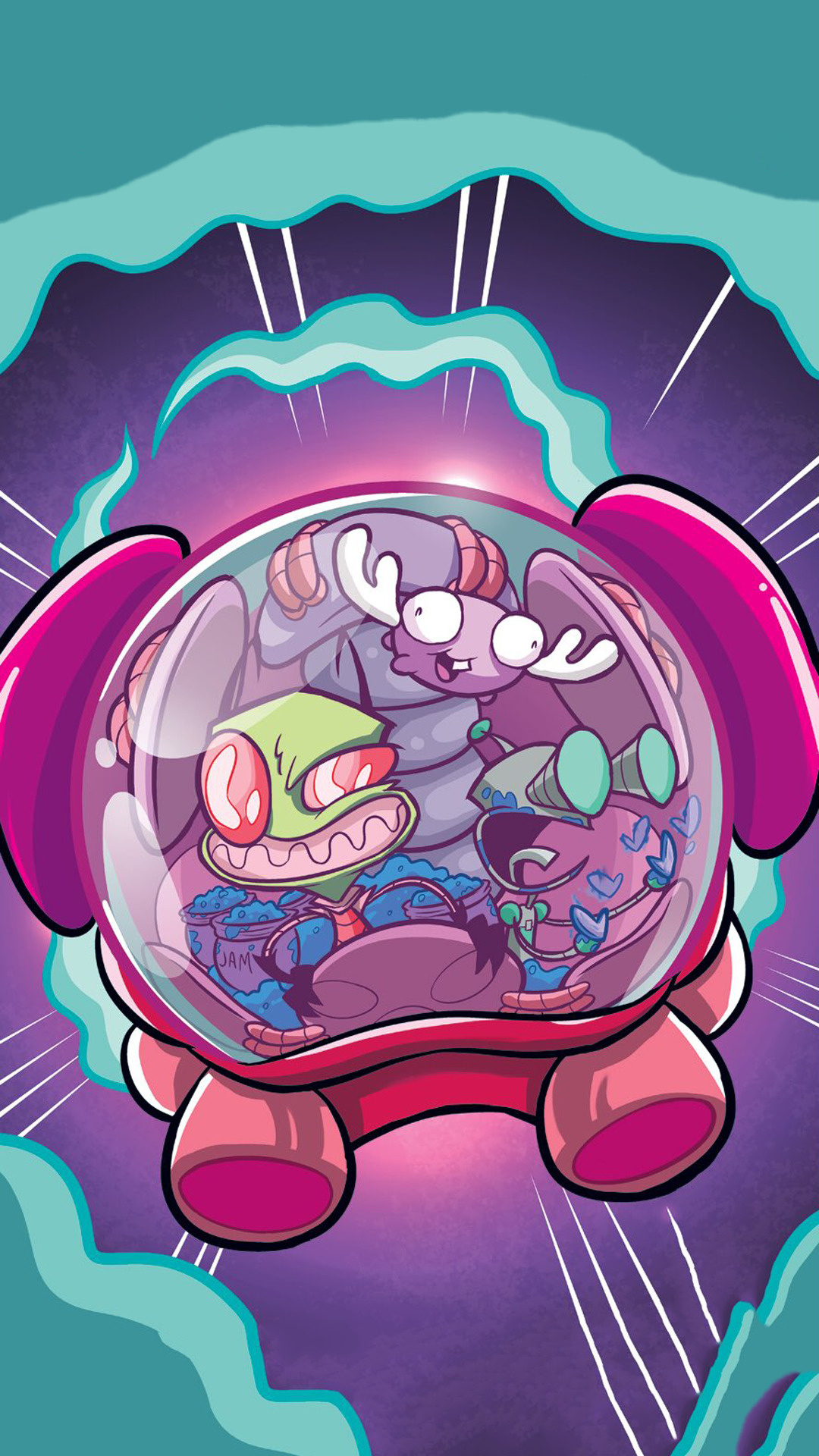 Voot Runner, Invader ZIM Wallpaper, 1080x1920 Full HD Phone