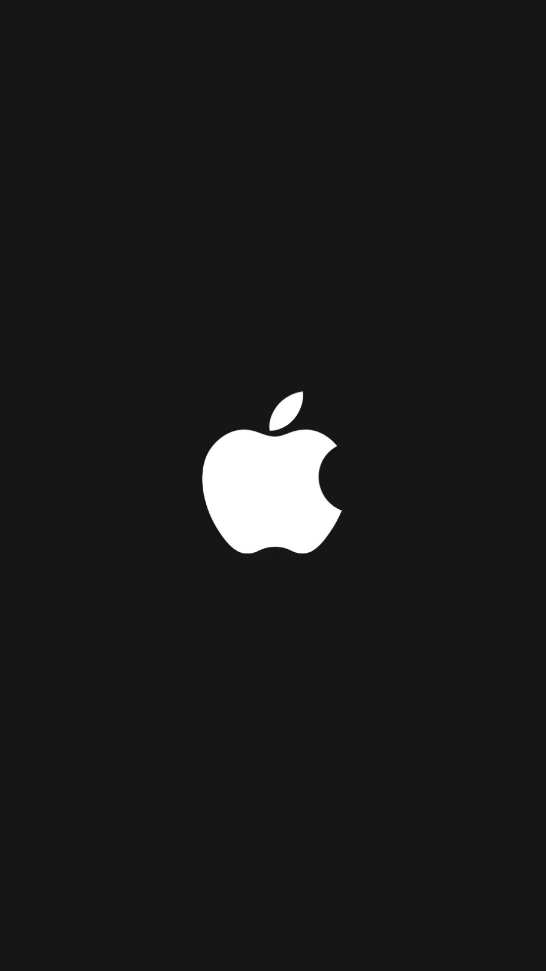 Black and White, iOS Logo Wallpaper, 1080x1920 Full HD Phone