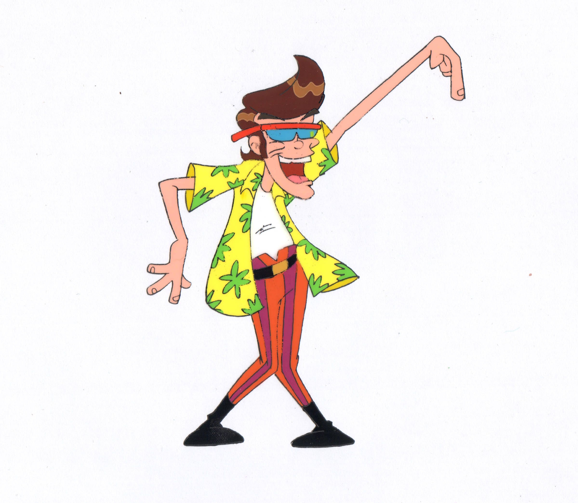 Jim Carrey, Ace Ventura, Original production cel, Art collectible, 2400x2090 HD Desktop