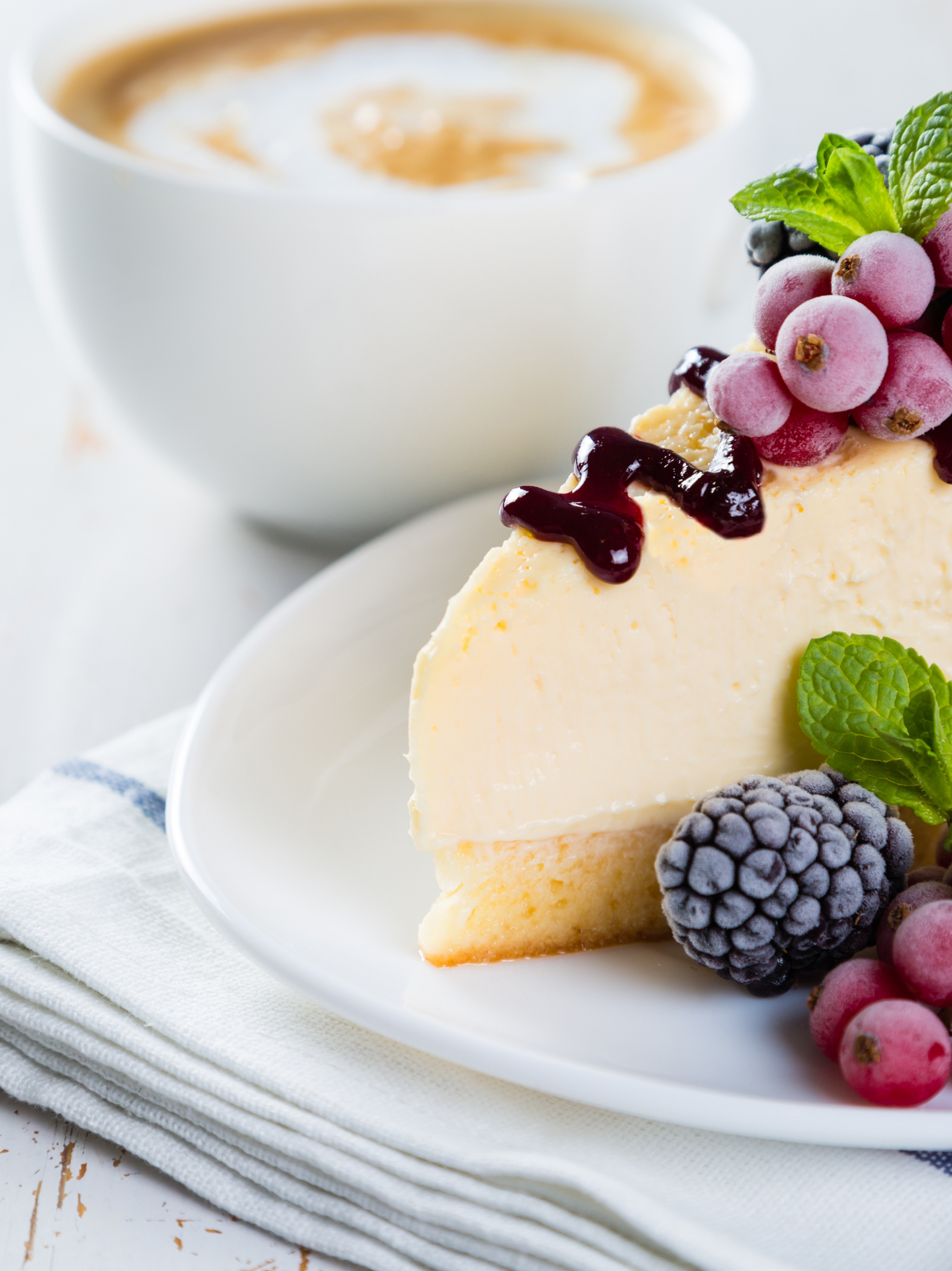 Blueberry cheesecake, Scrumptious delight, Muffin-inspired, Wholesome treat, 2050x2740 HD Phone