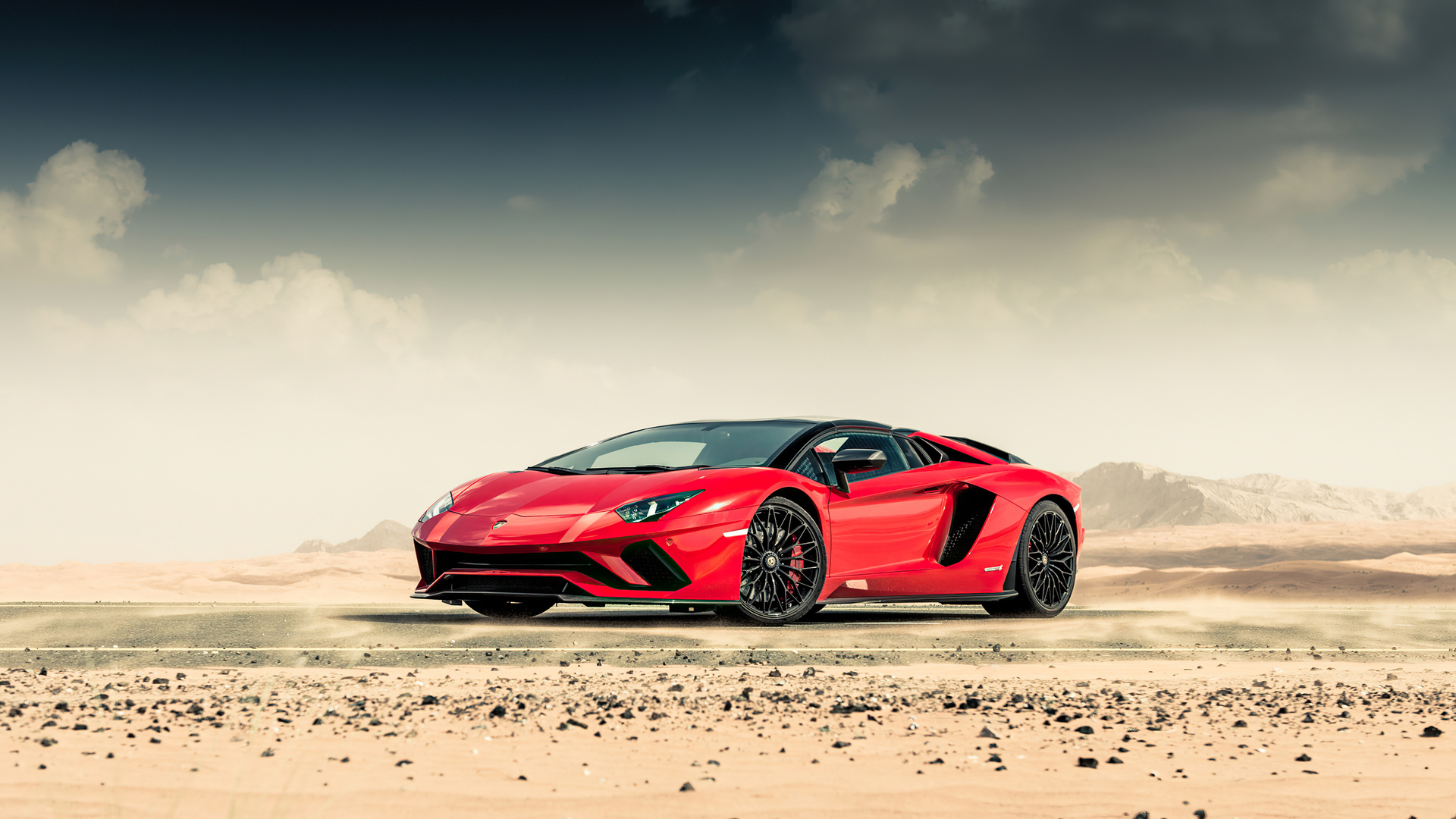 Red Lamborghini Aventador, 2020 laptop, 1920x1080 Full HD Desktop