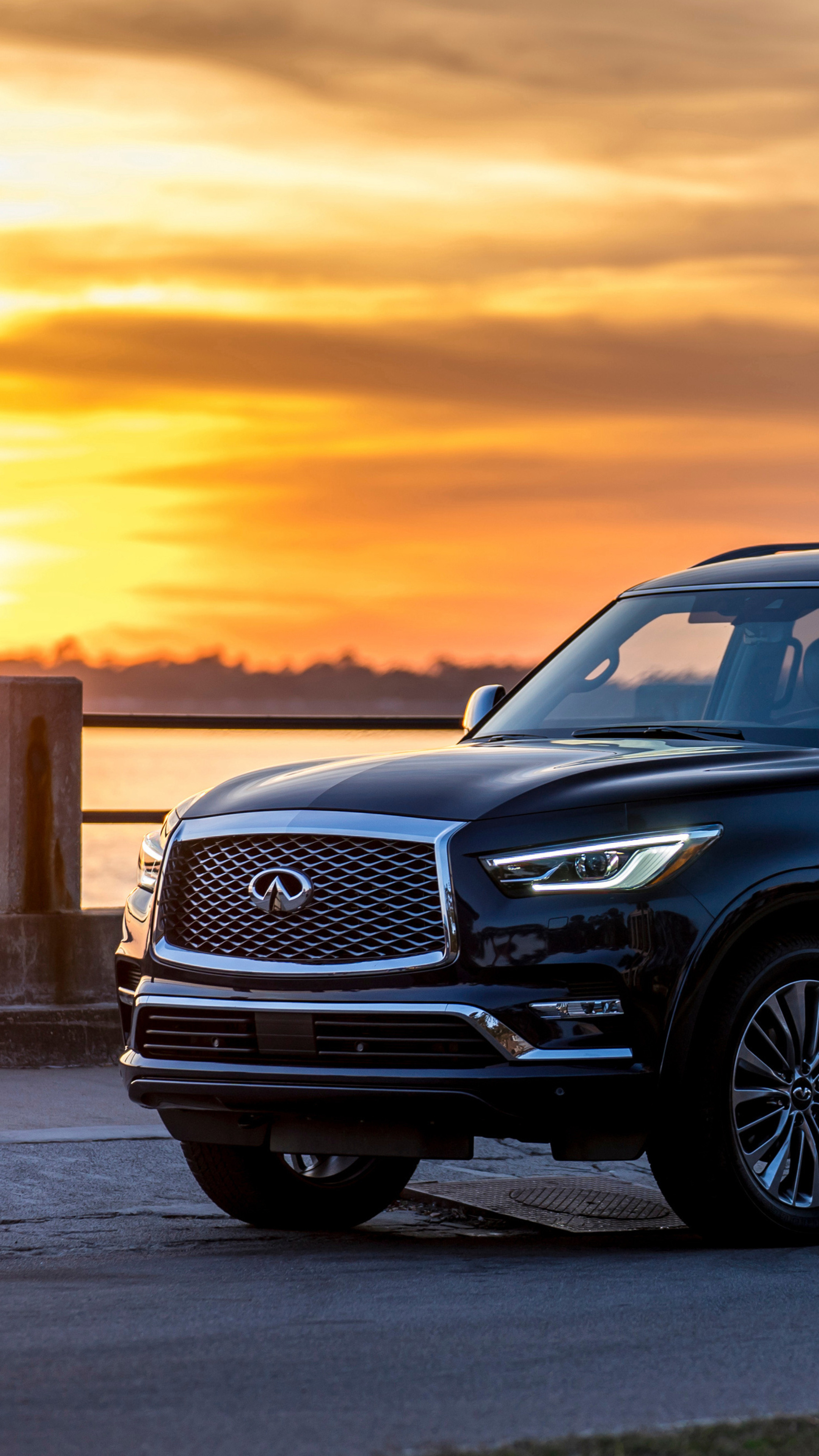 Infiniti QX80, Premium SUV, High-quality craftsmanship, Unmatched comfort, 2160x3840 4K Phone