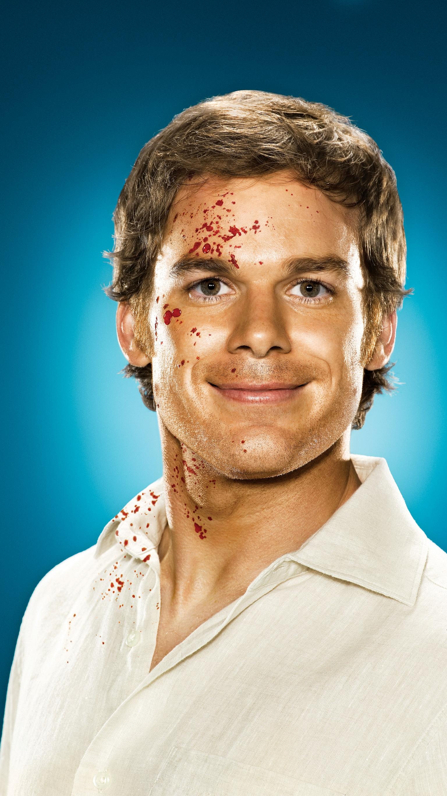 Dexter Morgan, Michael C. Hall, blood spatter, HD Phone wallpaper