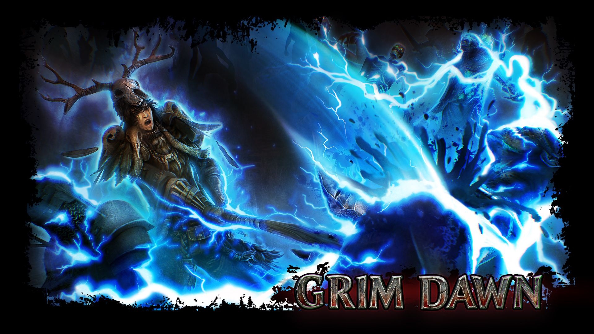 Grim Dawn wallpapers, Gaming art, Dark fantasy atmosphere, Immersive visuals, 1920x1080 Full HD Desktop