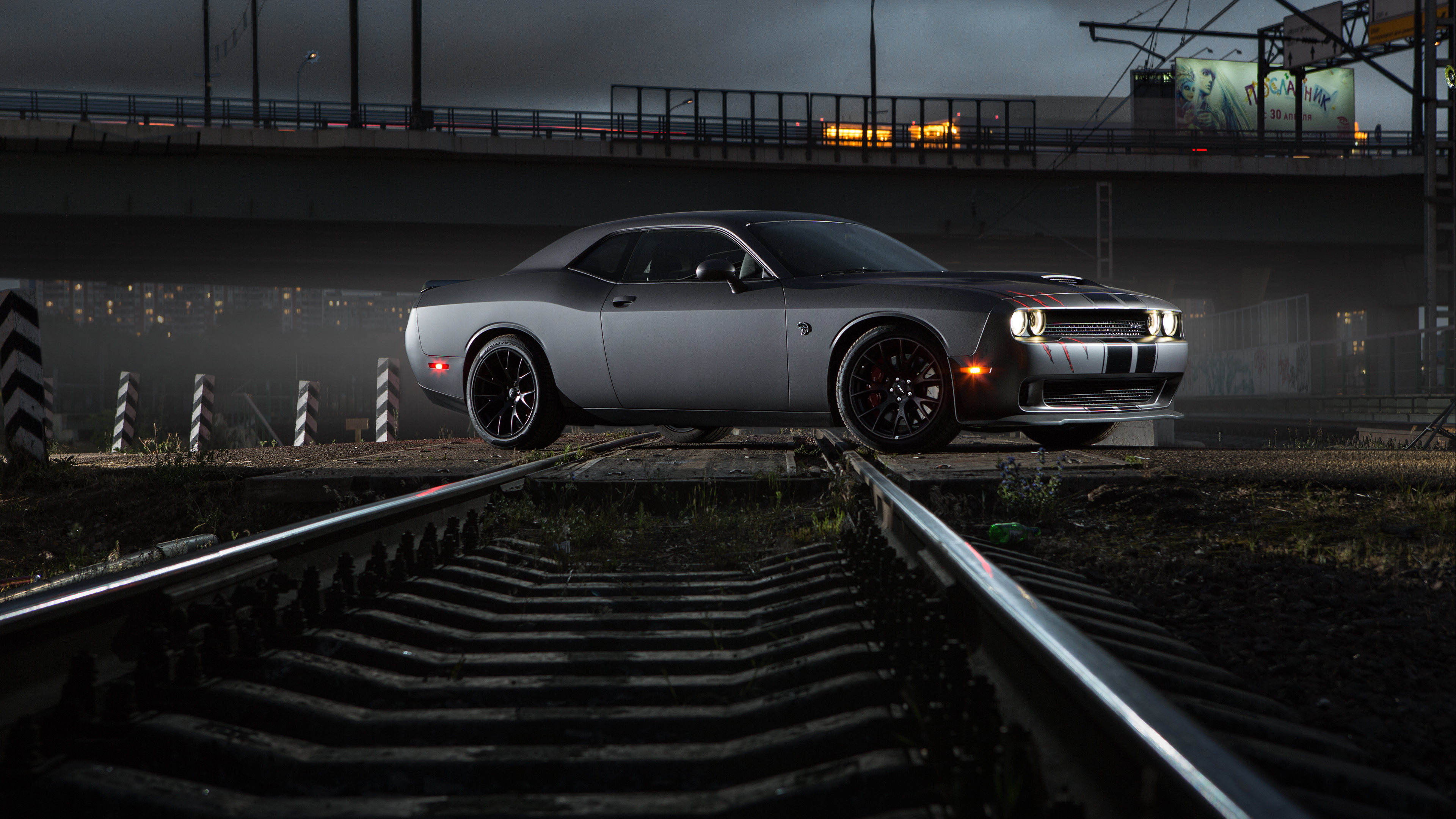 Rails, Dodge Challenger Wallpaper, 3840x2160 4K Desktop