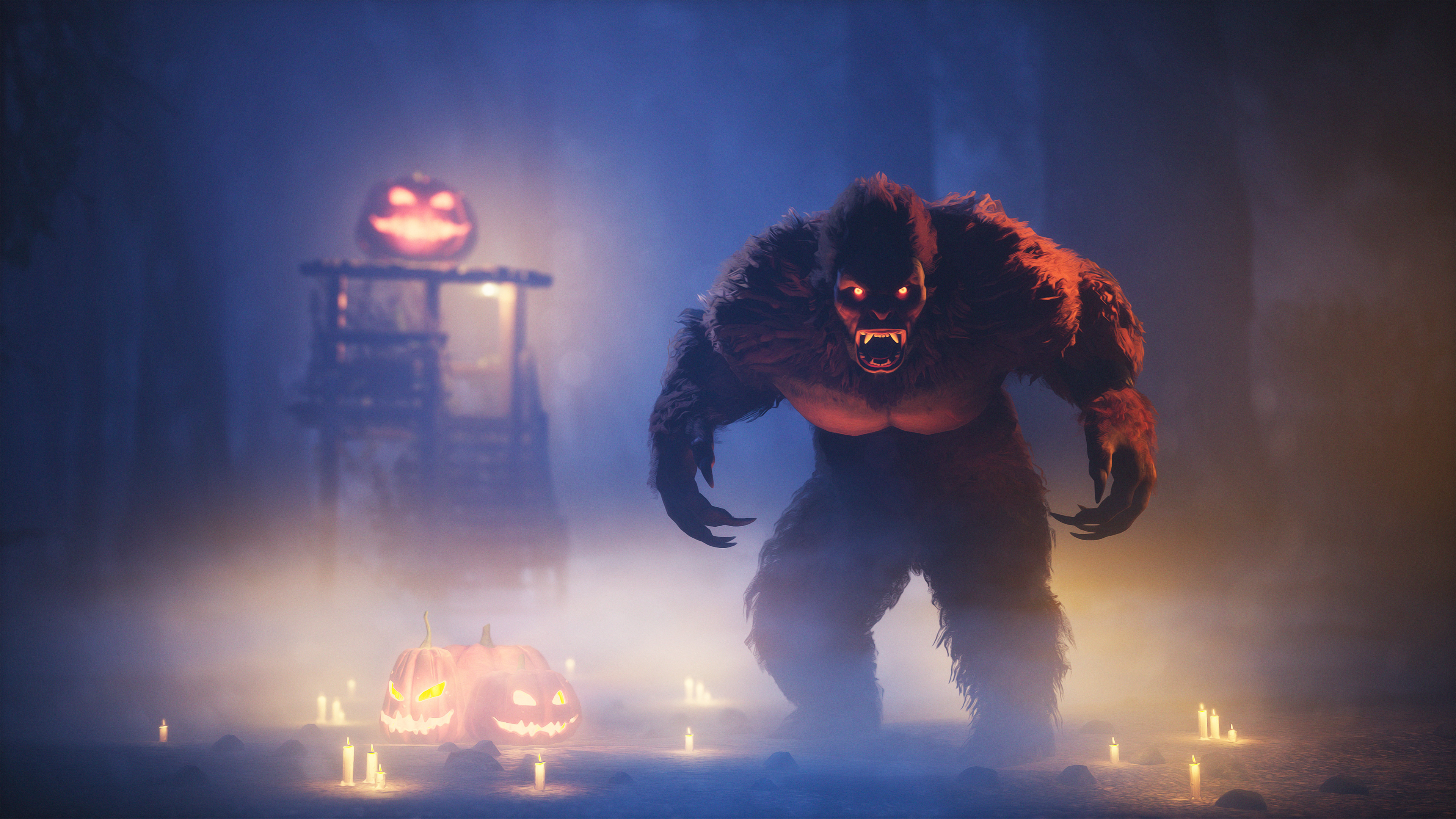 Legendary creature, Cryptid sightings, Cryptozoology, Mythical monster, 3840x2160 4K Desktop