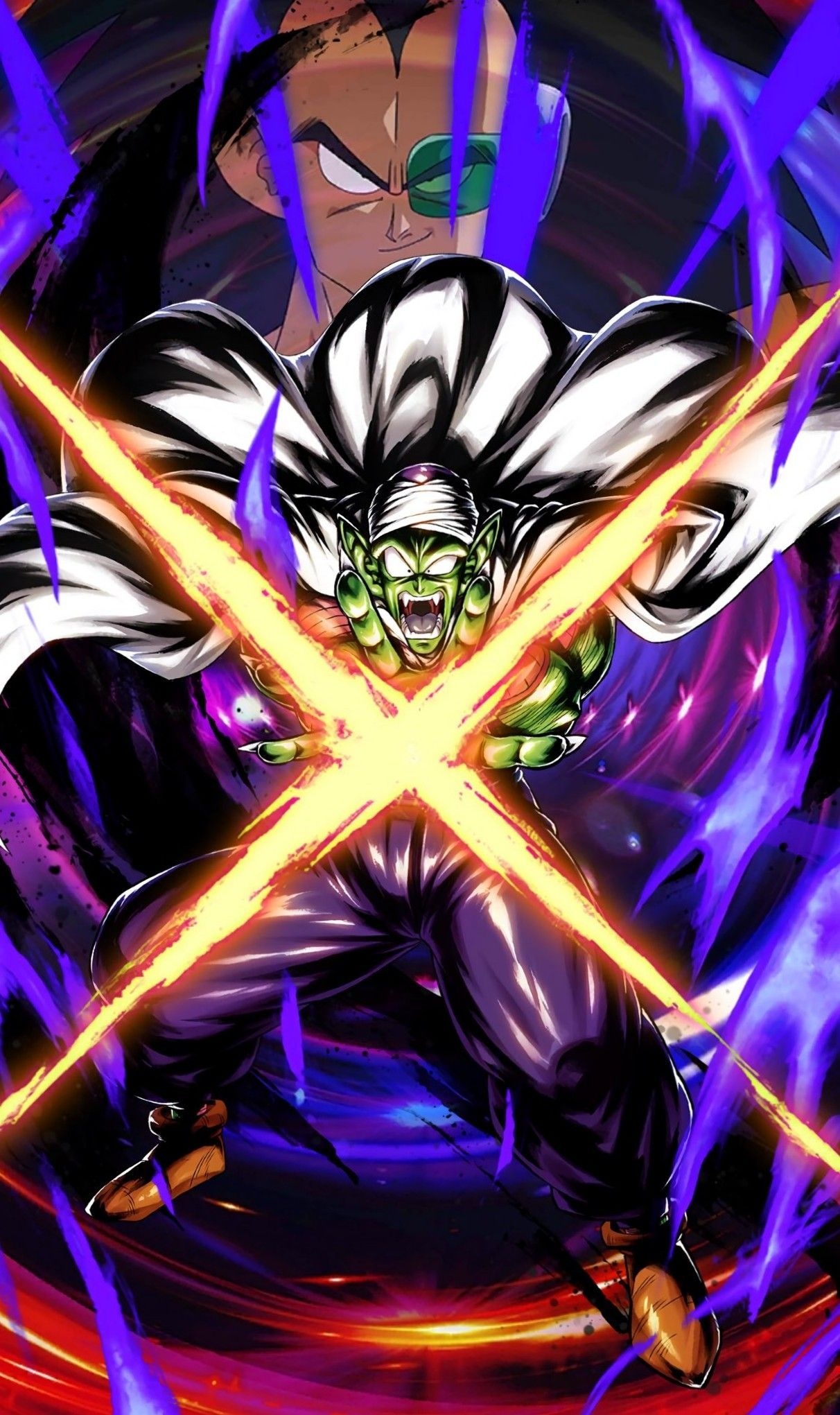 Piccolo, Raditz, Cross energy blast, HD Phone wallpaper