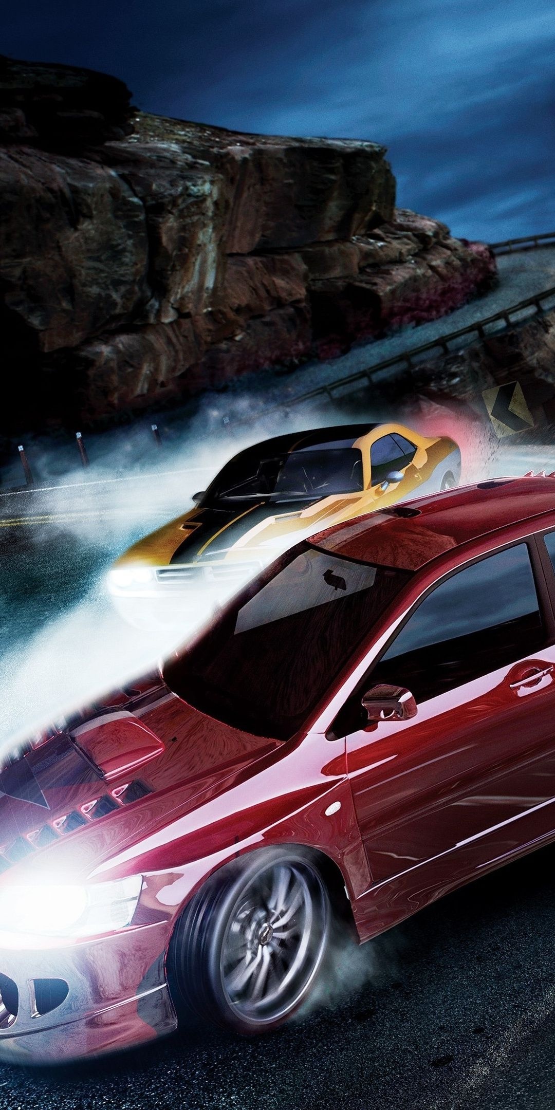 Racing Game, Need for Speed Carbon, Car chase, Video game, 1080x2160 HD Phone
