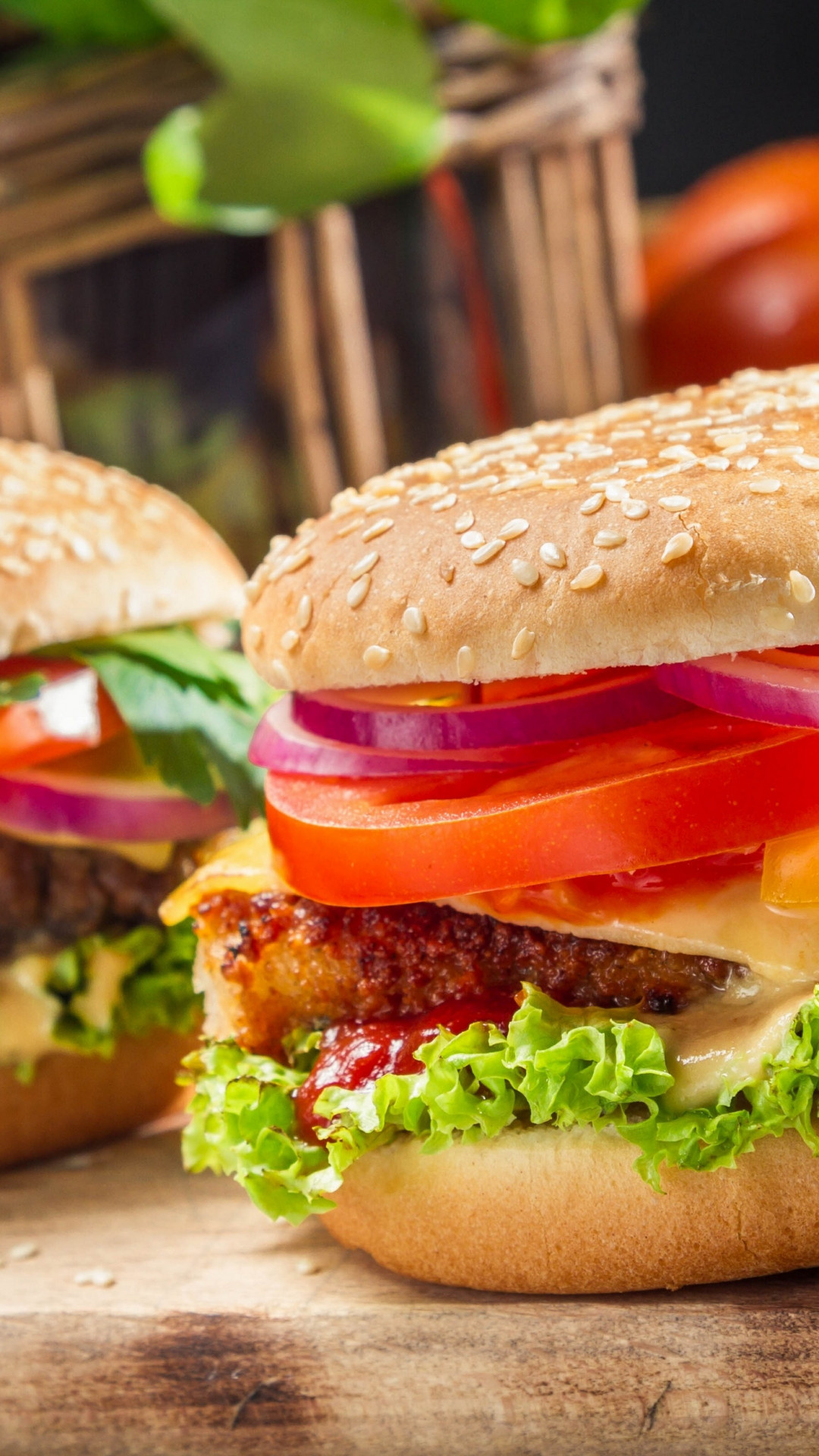 Burger appreciation, Appetizing masterpiece, Delectable bites, Satisfying creation, 1080x1920 Full HD Phone