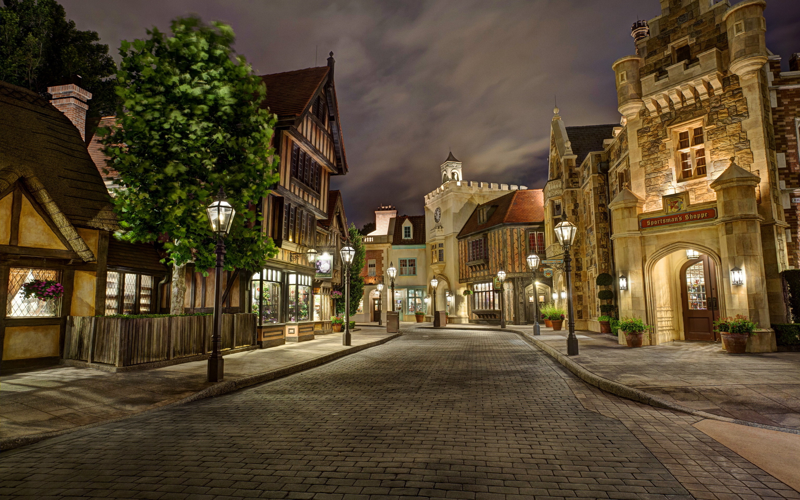 Epcot UK Pavilion, Towns Wallpaper, 2560x1600 HD Desktop