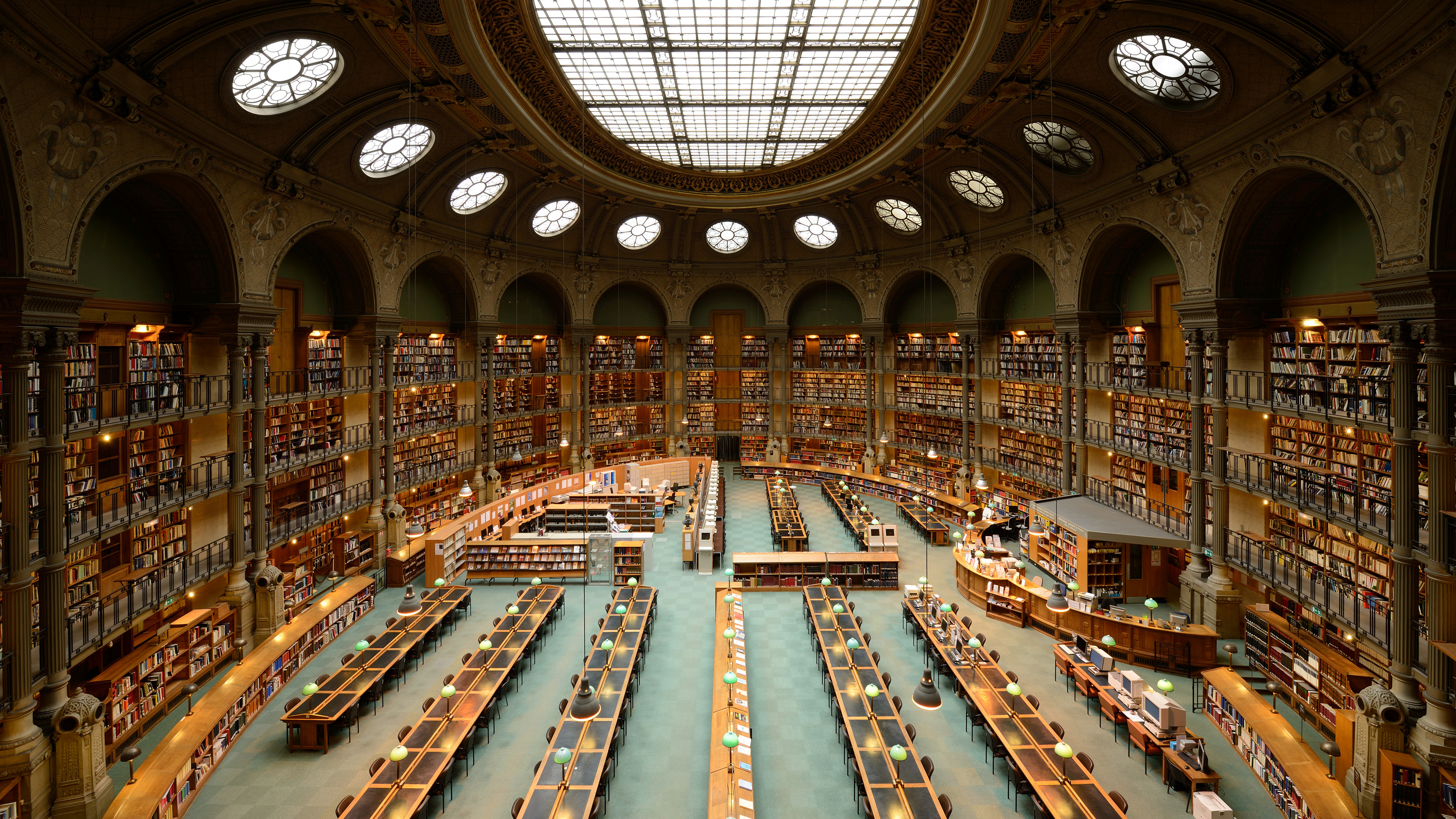 National Library of France, Library Wallpaper, 3840x2160 4K Desktop