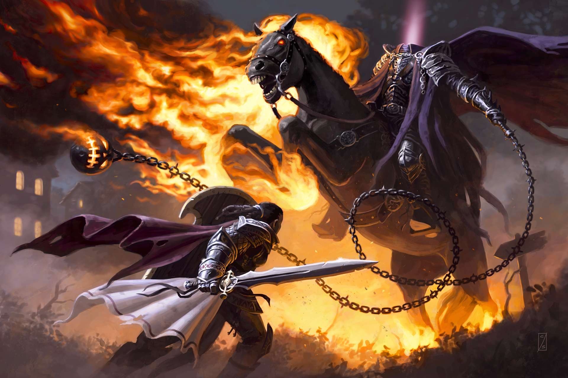 Pathfinder RPG, Headless Horseman Wallpaper, 1920x1280 HD Desktop