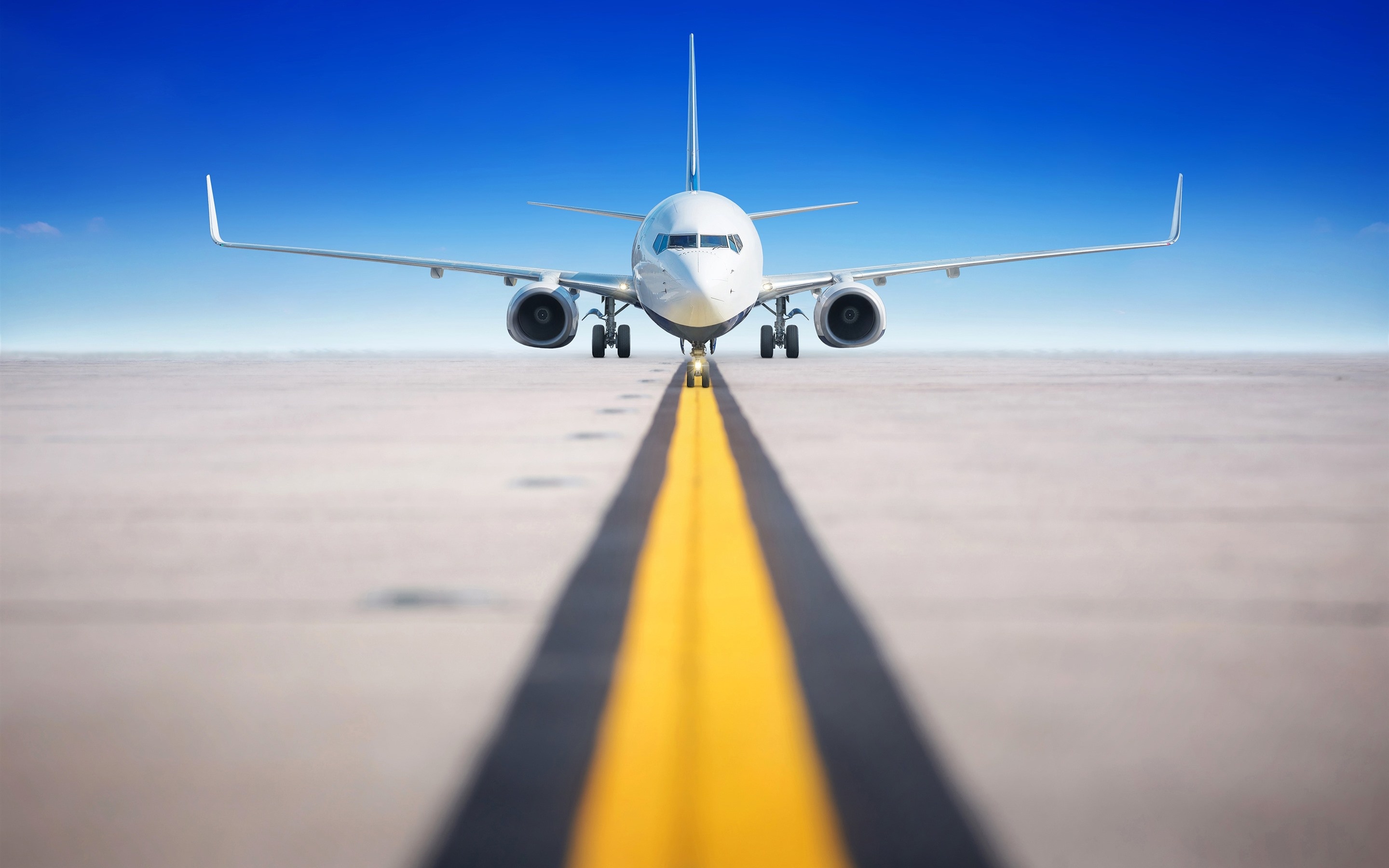 Airplane runway wallpapers, Aerial views, Takeoff scenes, Travel photography, 2880x1800 HD Desktop