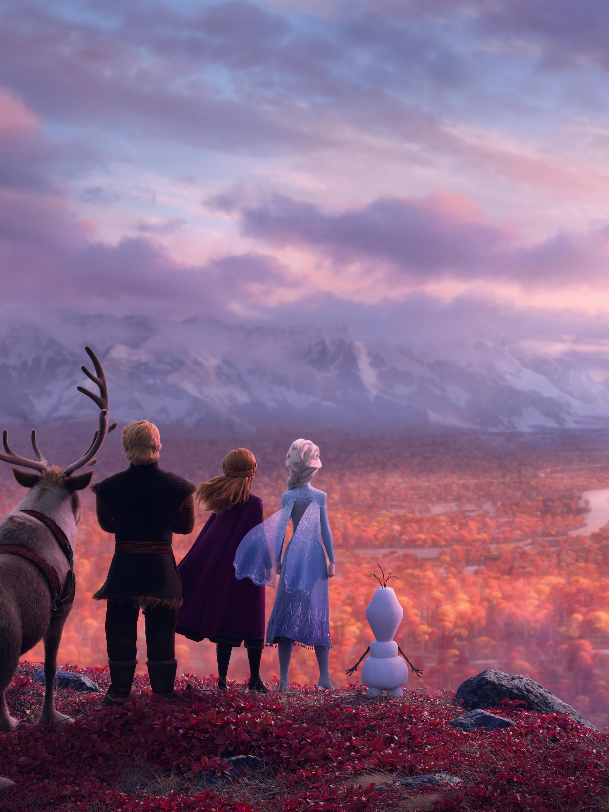 Kristoff, Elsa Anna 4K wallpaper, 2050x2740 HD Phone