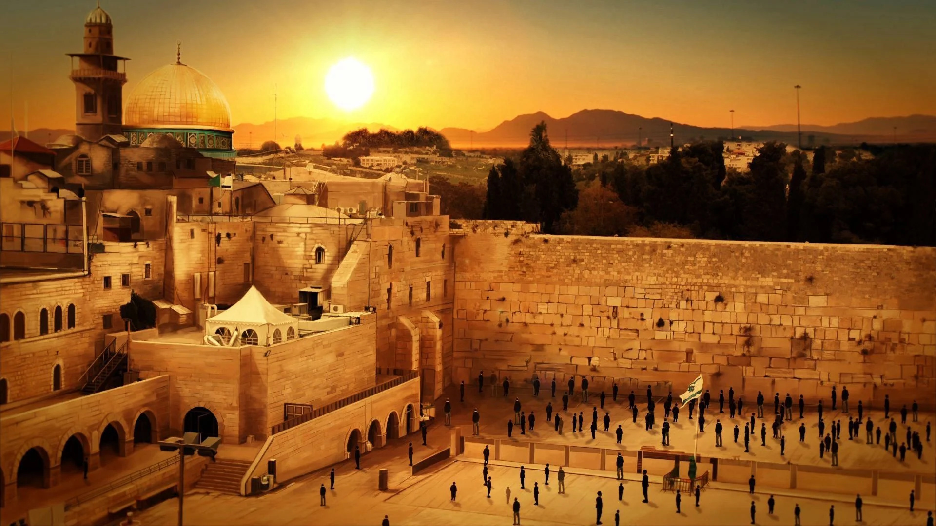 Ancient Jerusalem, Top free backgrounds, 1920x1080 Full HD Desktop