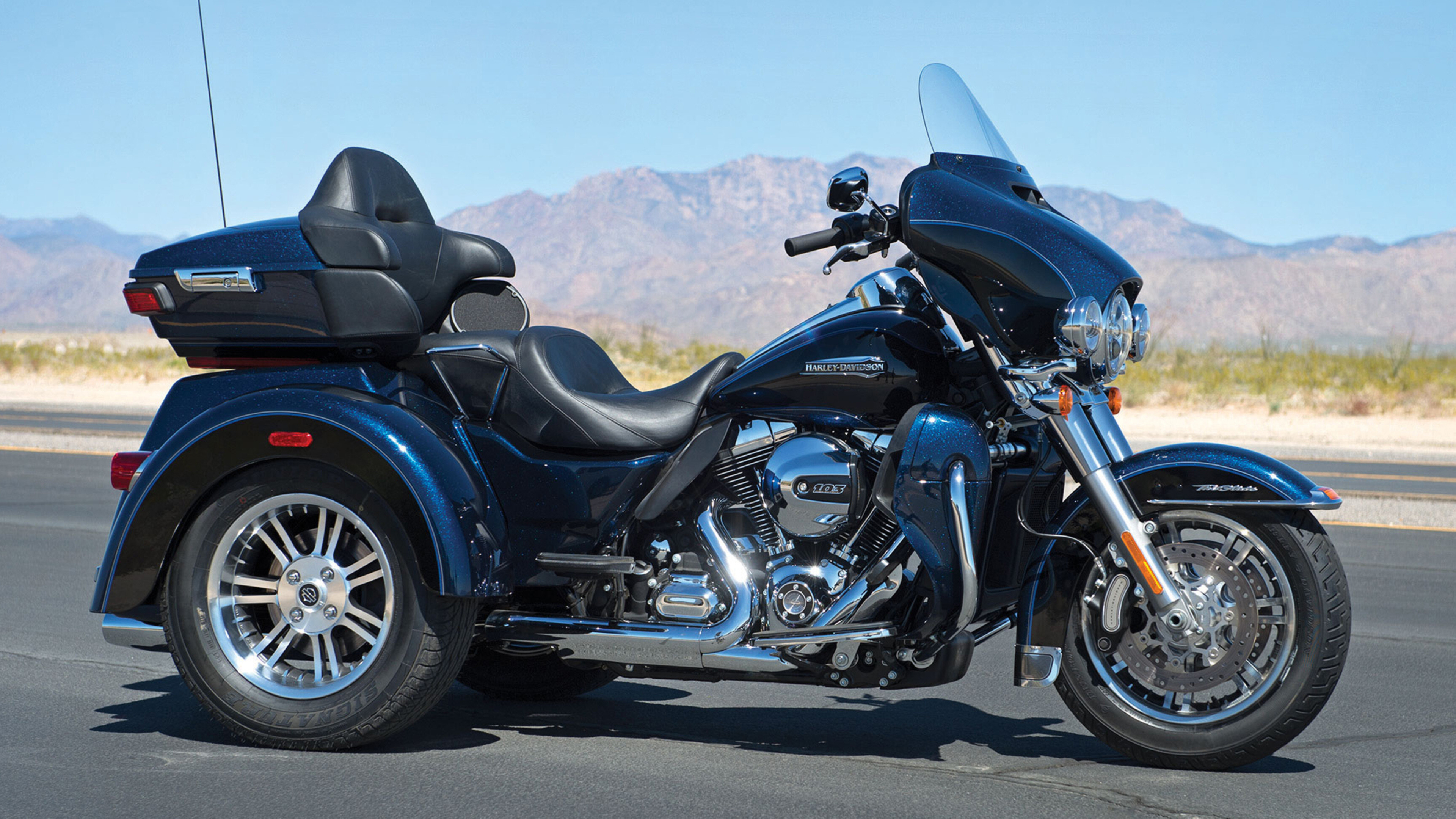 Trike, Harley-Davidson Glide Wallpaper, 3840x2160 4K Desktop