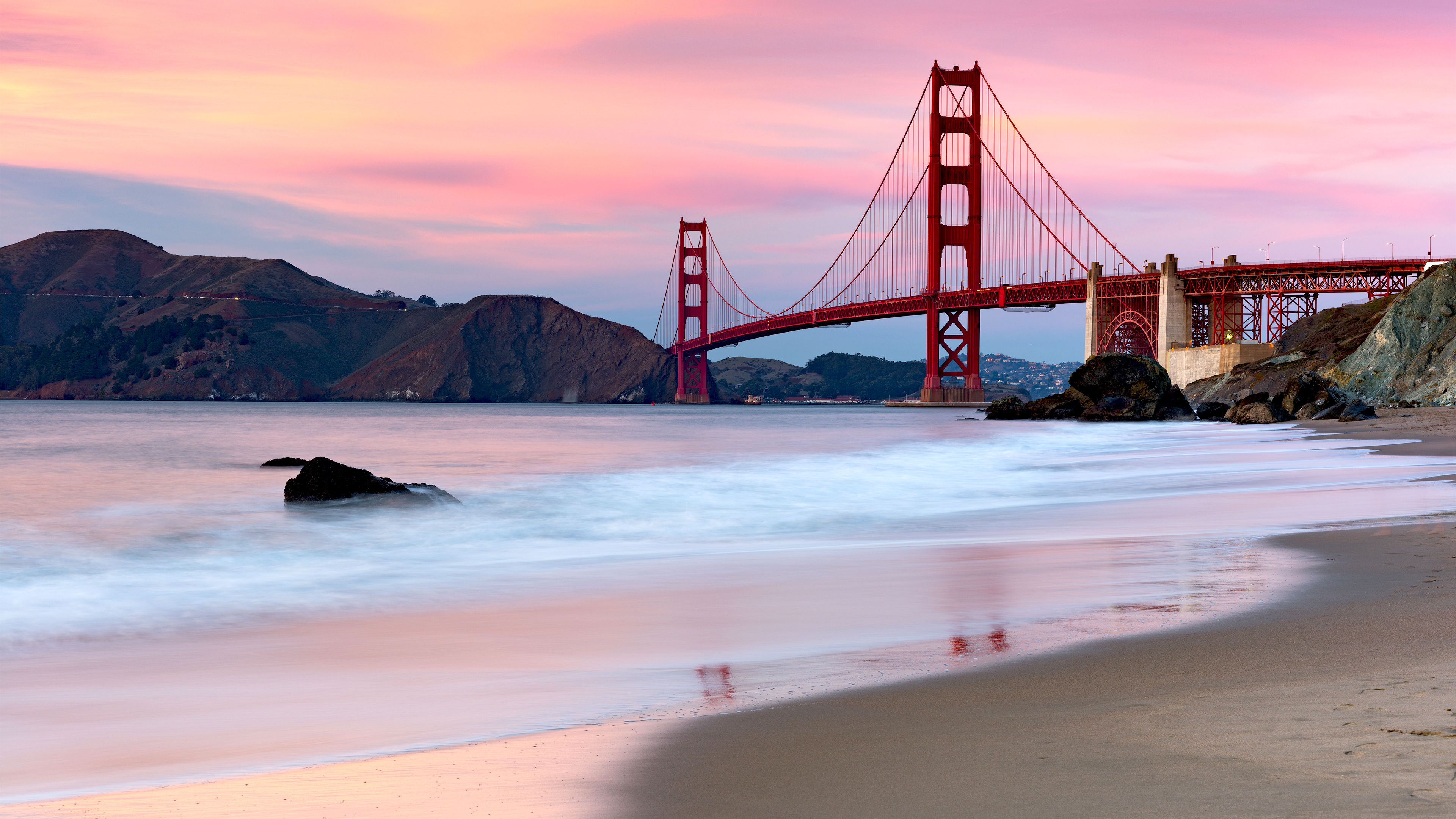 San Francisco, Travels, Sunset, Ultra HD, 3840x2160 4K Desktop